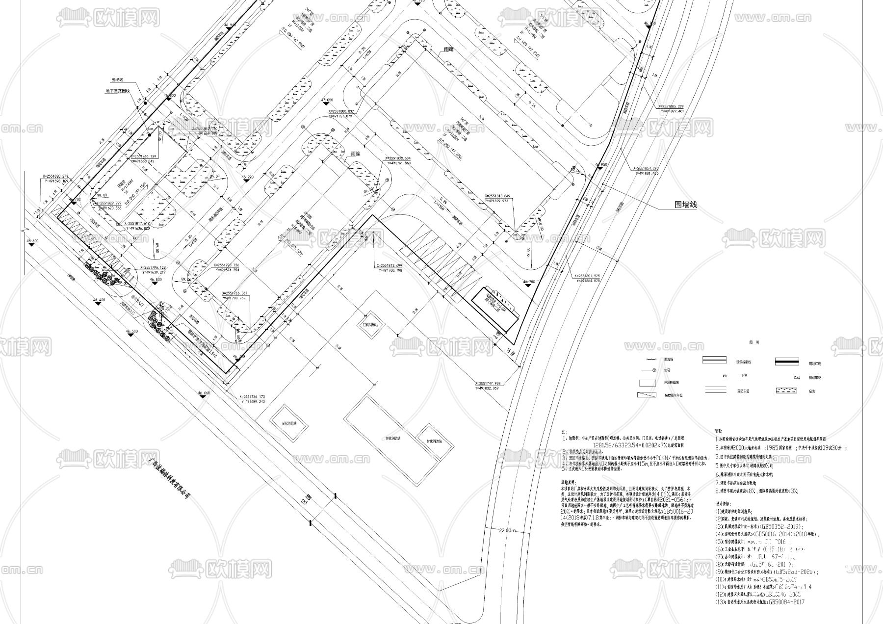 酚类产品项目厂房规划CAD施工图下载（渲染图3）