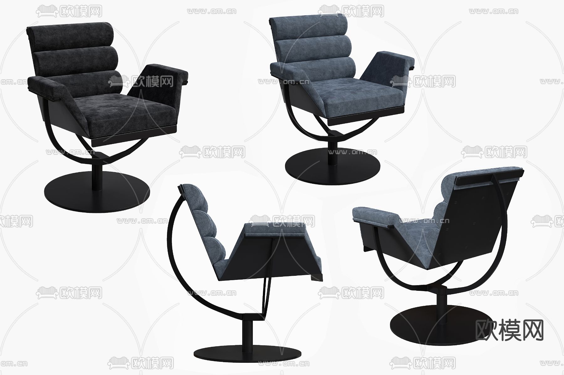 北欧办公椅 大班椅 会议椅3d模型下载