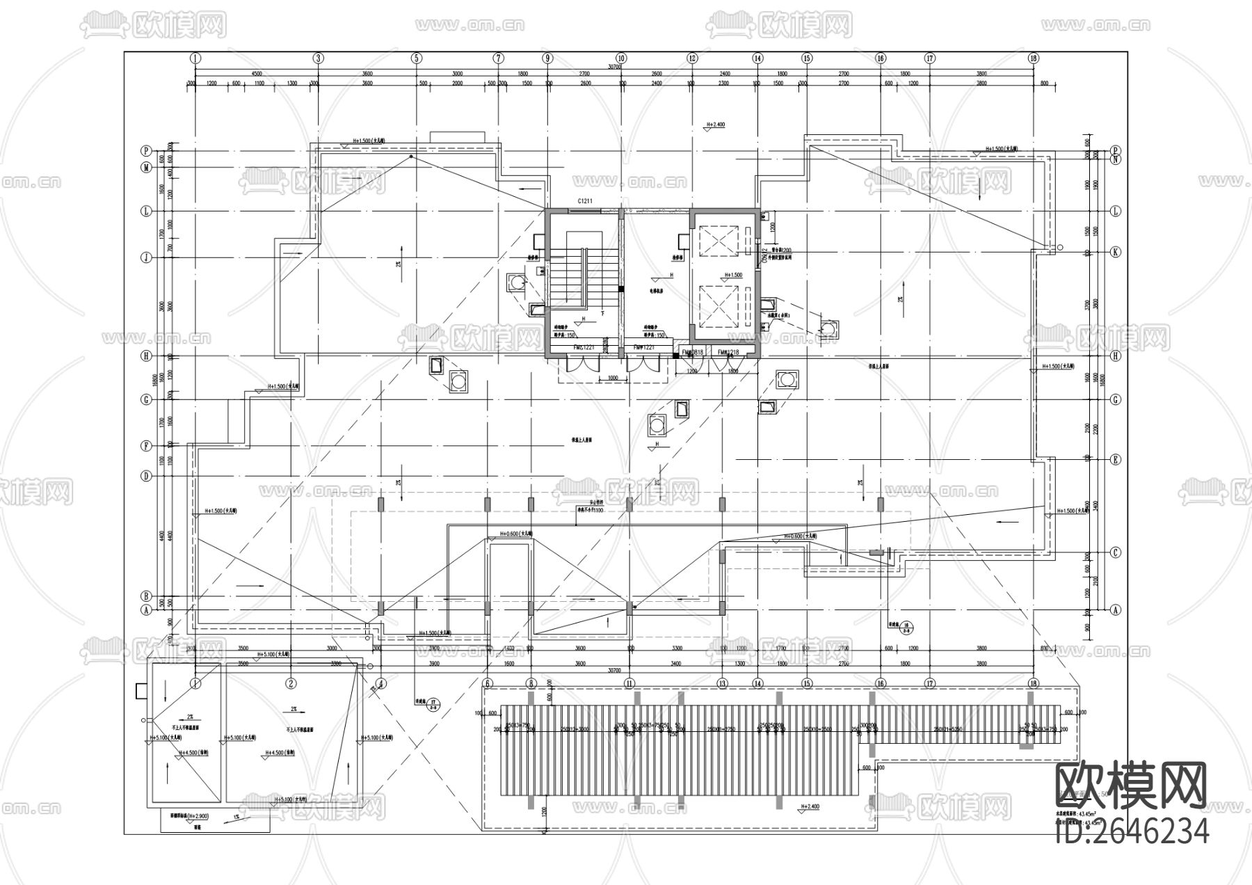 嘉陵村九院危旧改CAD施工图下载（渲染图3）