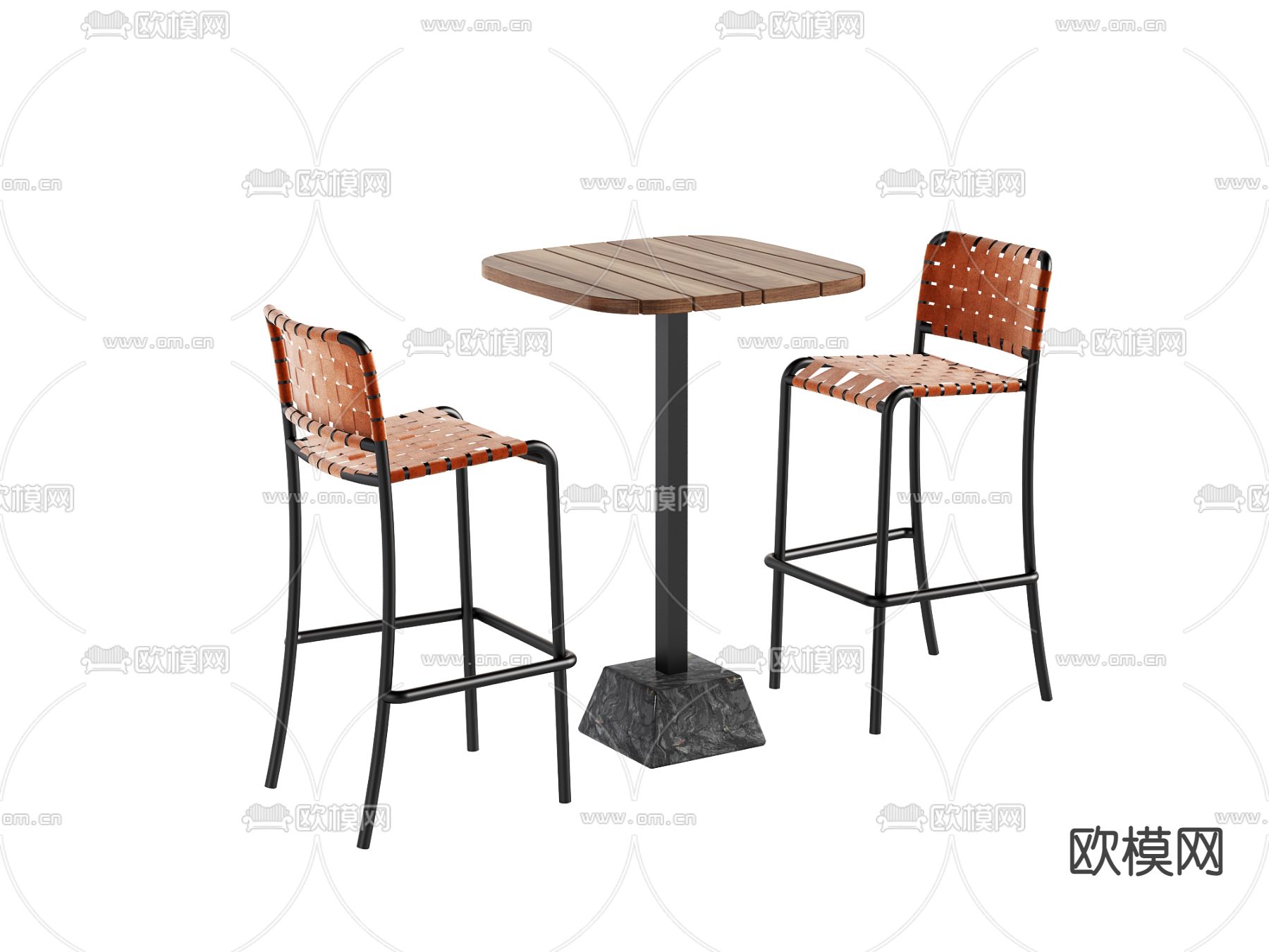 吧台桌椅 休闲桌椅3d模型下载