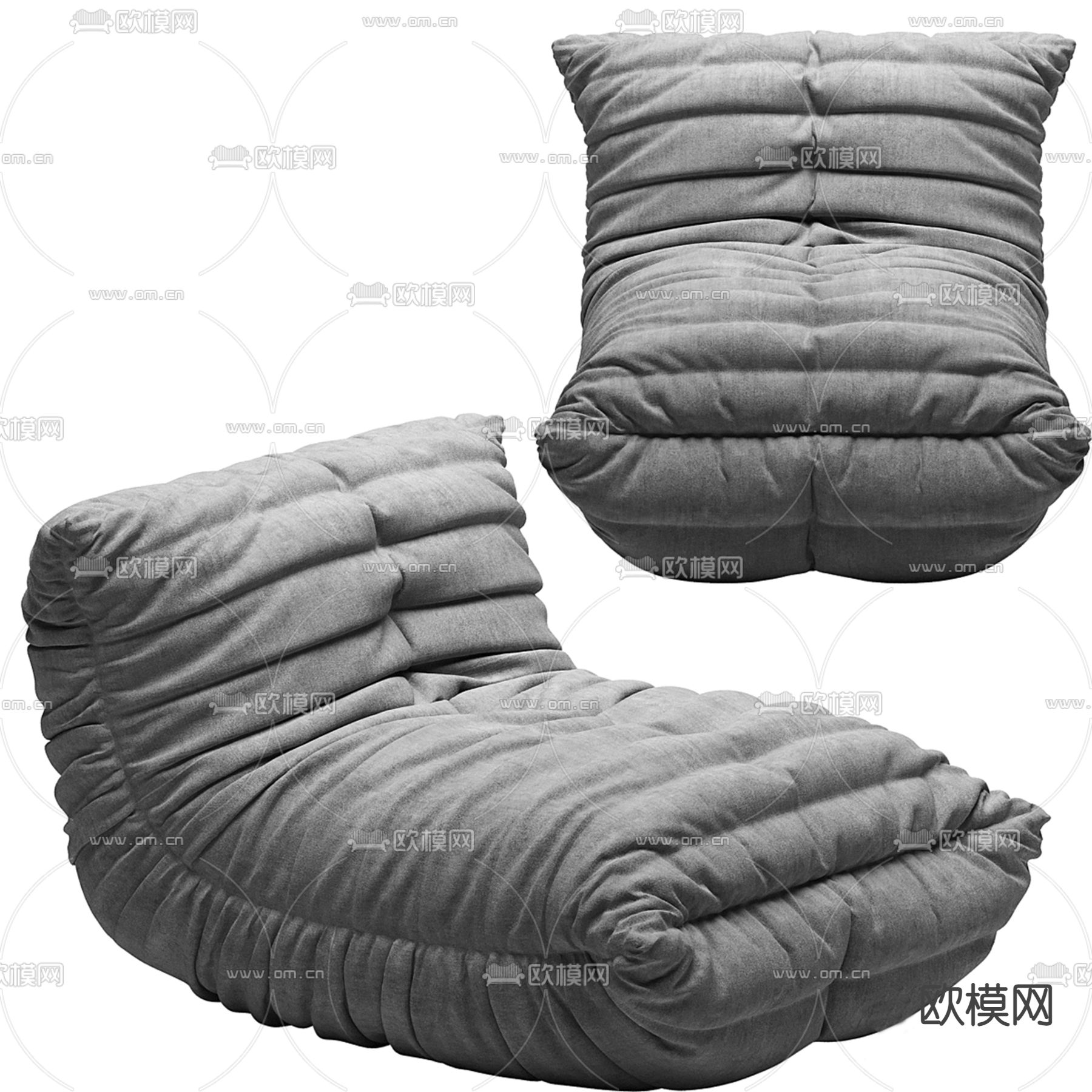 懒人沙发 软体沙发3d模型下载