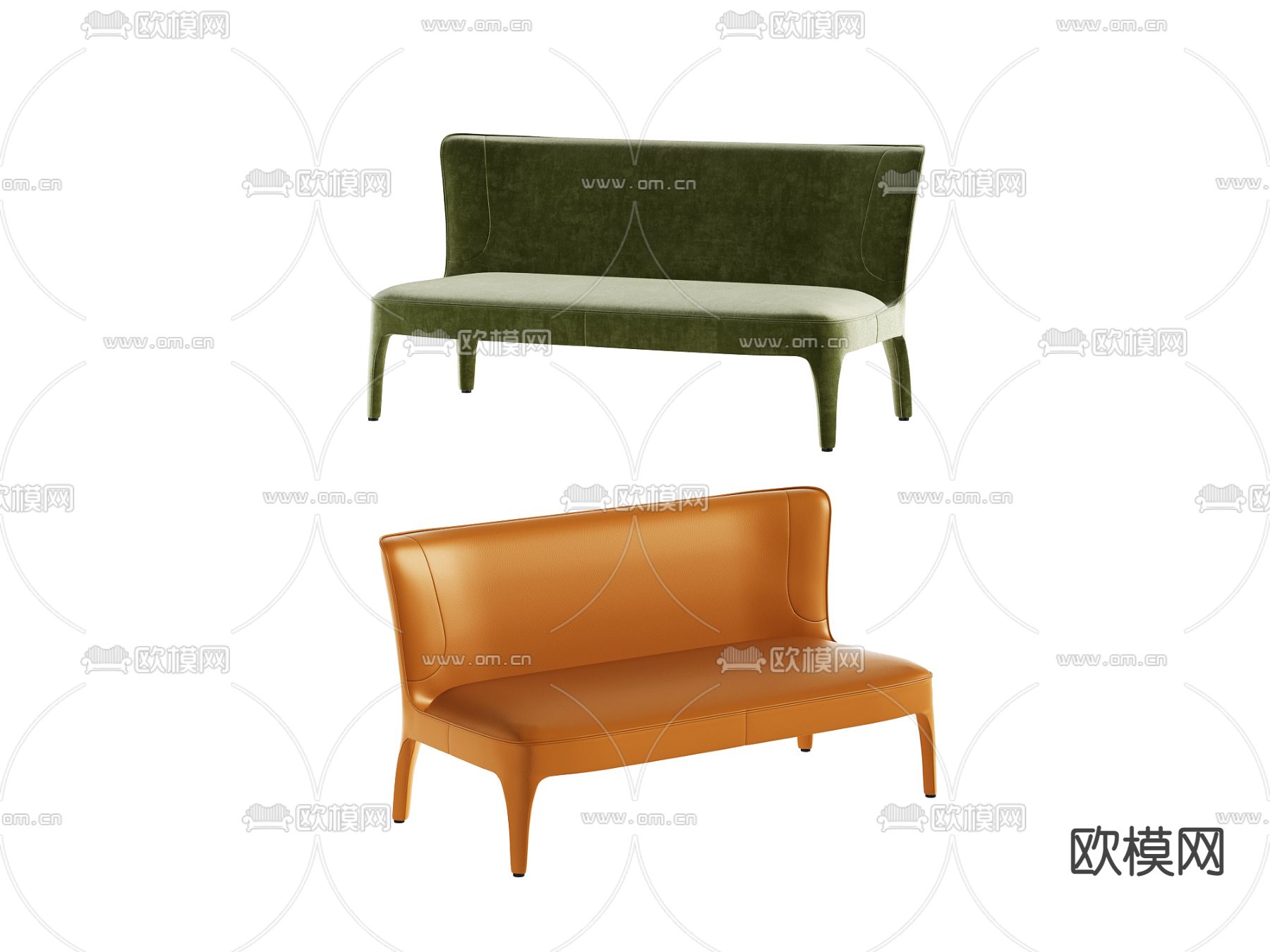 椅子 长椅3d模型下载