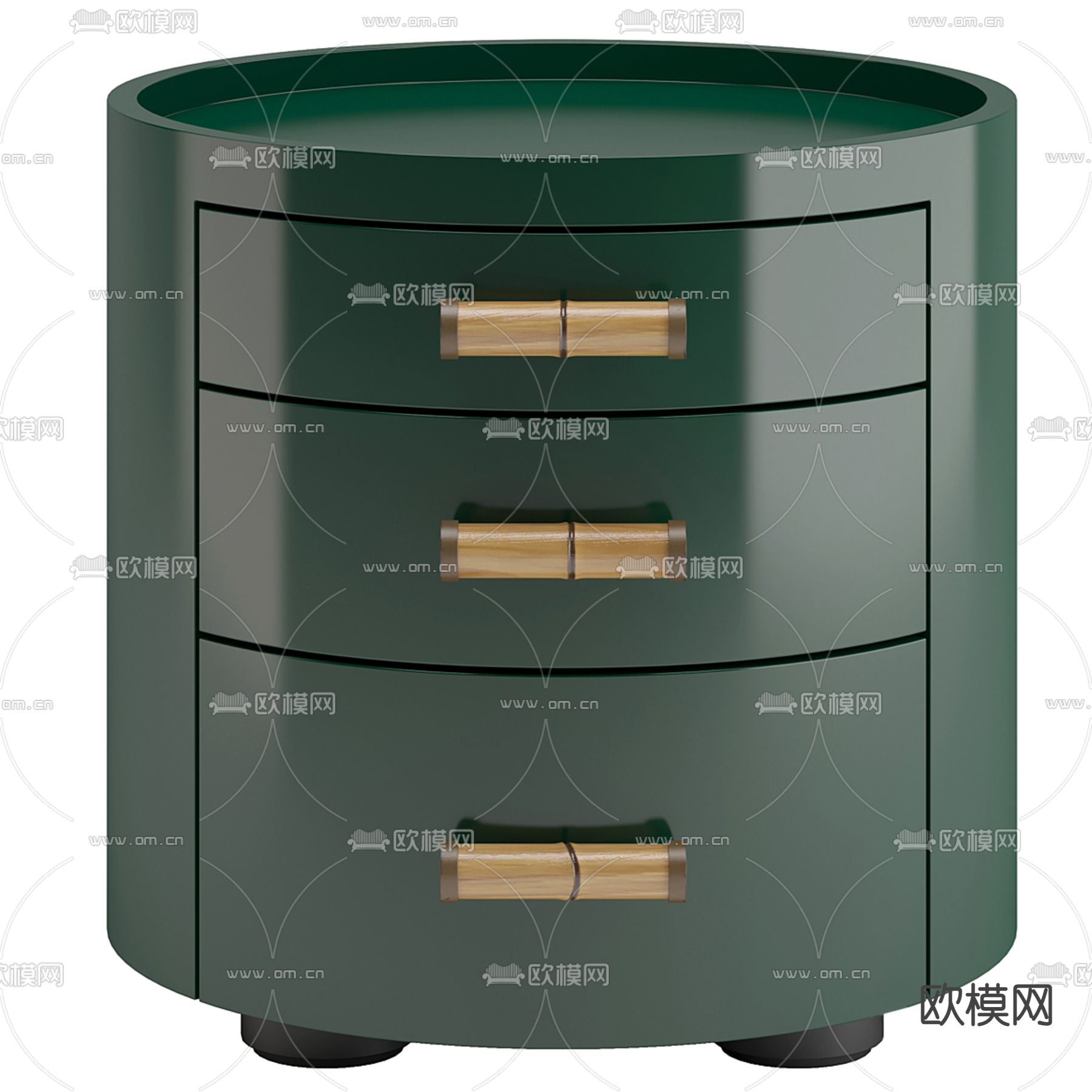 FENDI 床头柜3d模型下载（渲染图2）