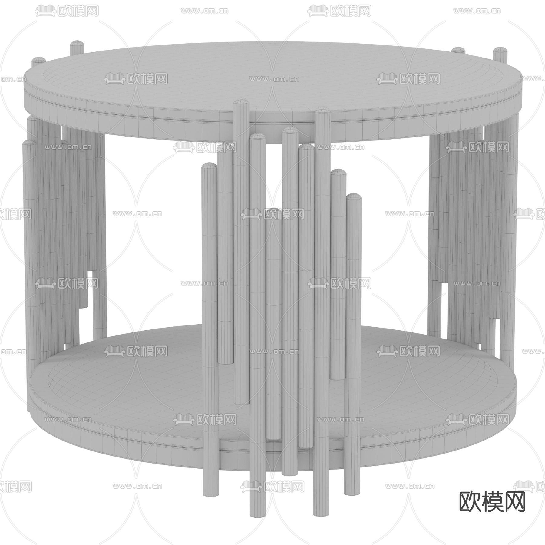 圆几 角几 边几3d模型下载（渲染图3）