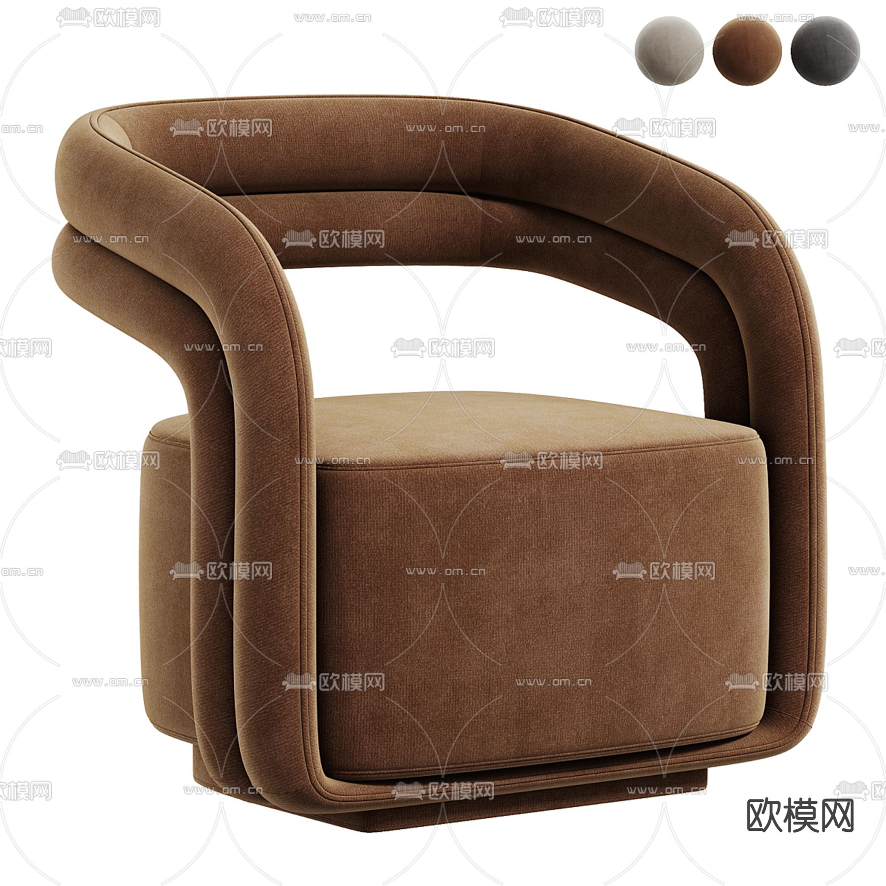 Lounge 休闲沙发3d模型下载（渲染图3）