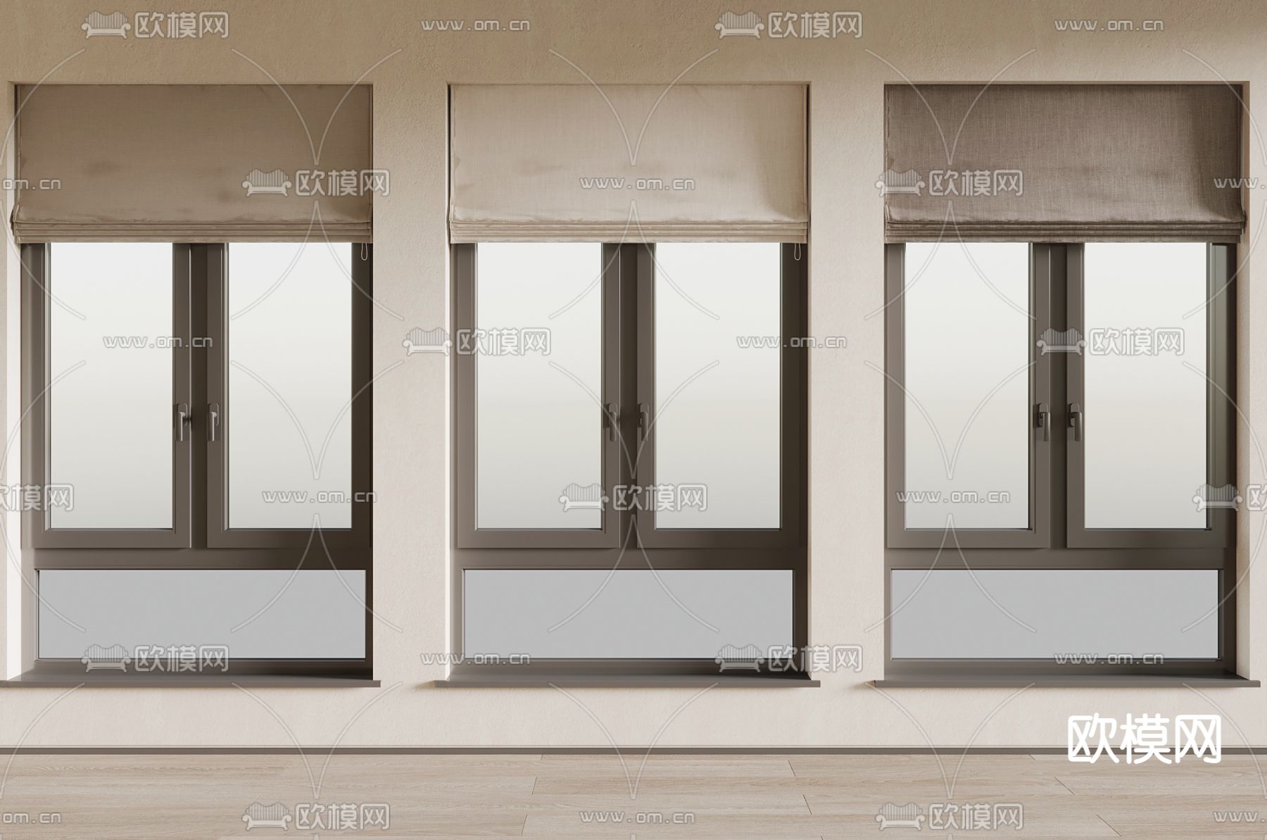 窗帘 折叠帘 卷帘3d模型下载