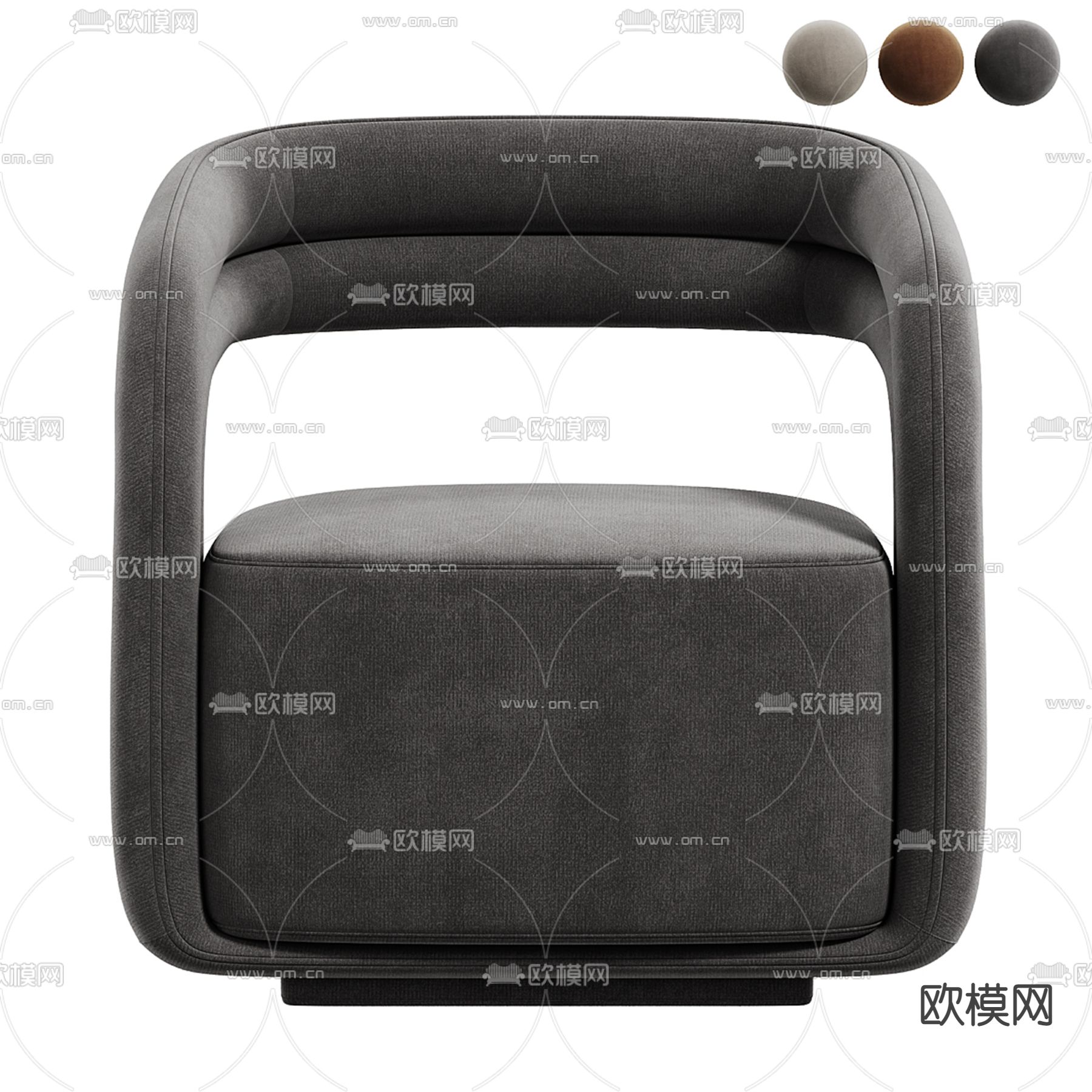 Lounge 休闲沙发3d模型下载（渲染图2）