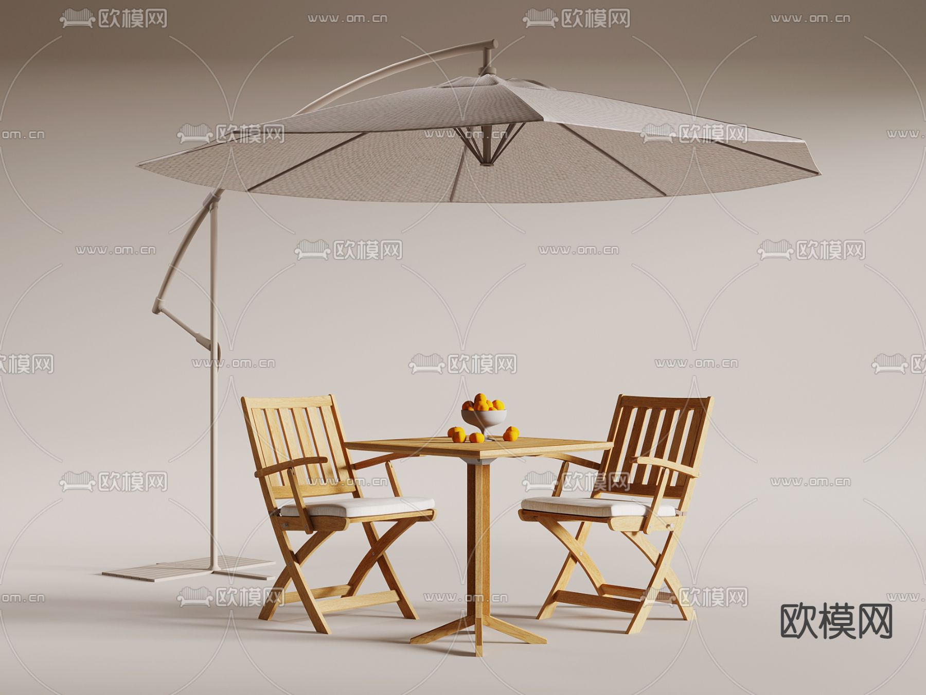 户外桌椅 露营桌椅 遮阳伞3d模型下载