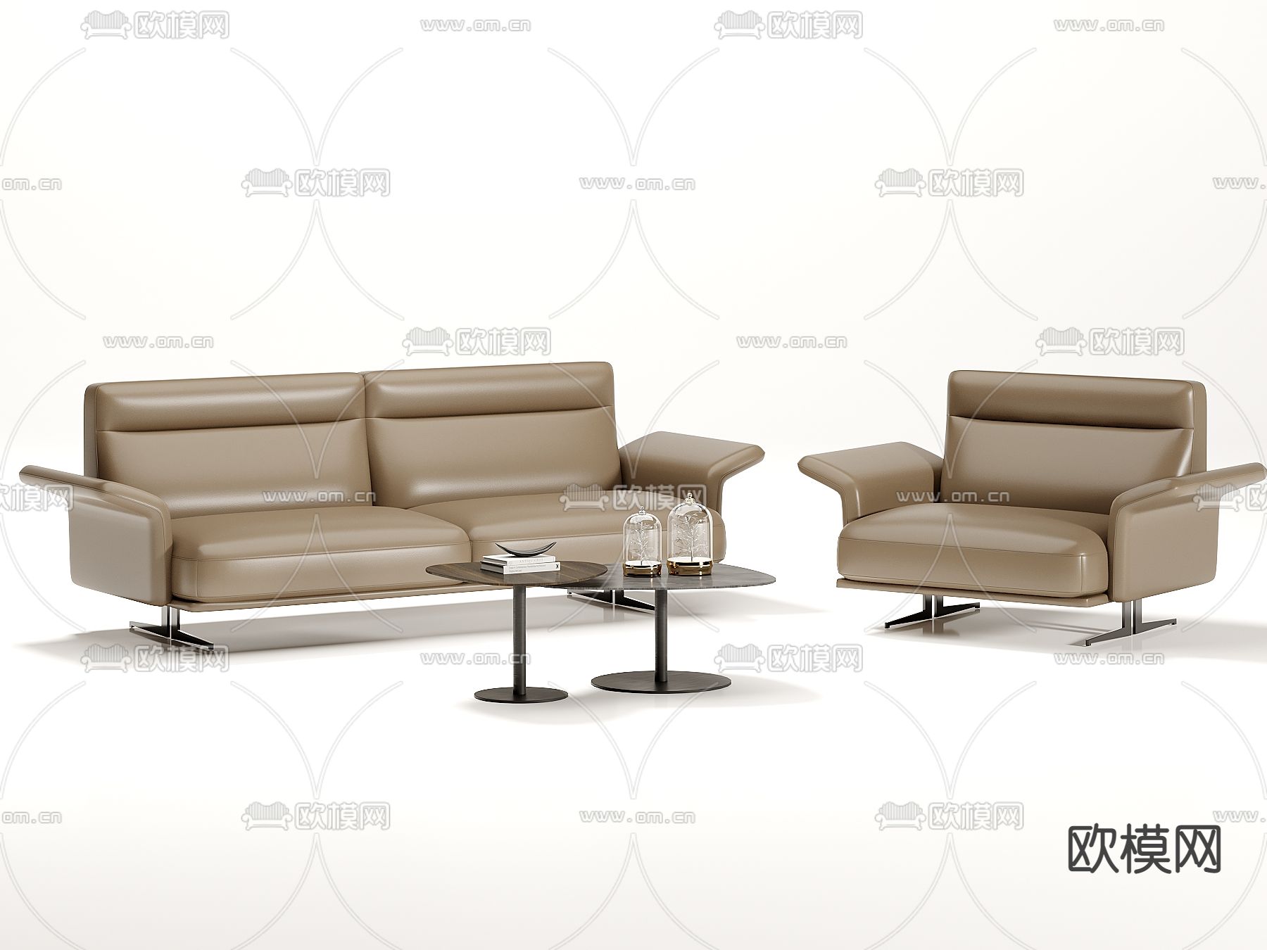 办公沙发3d模型下载