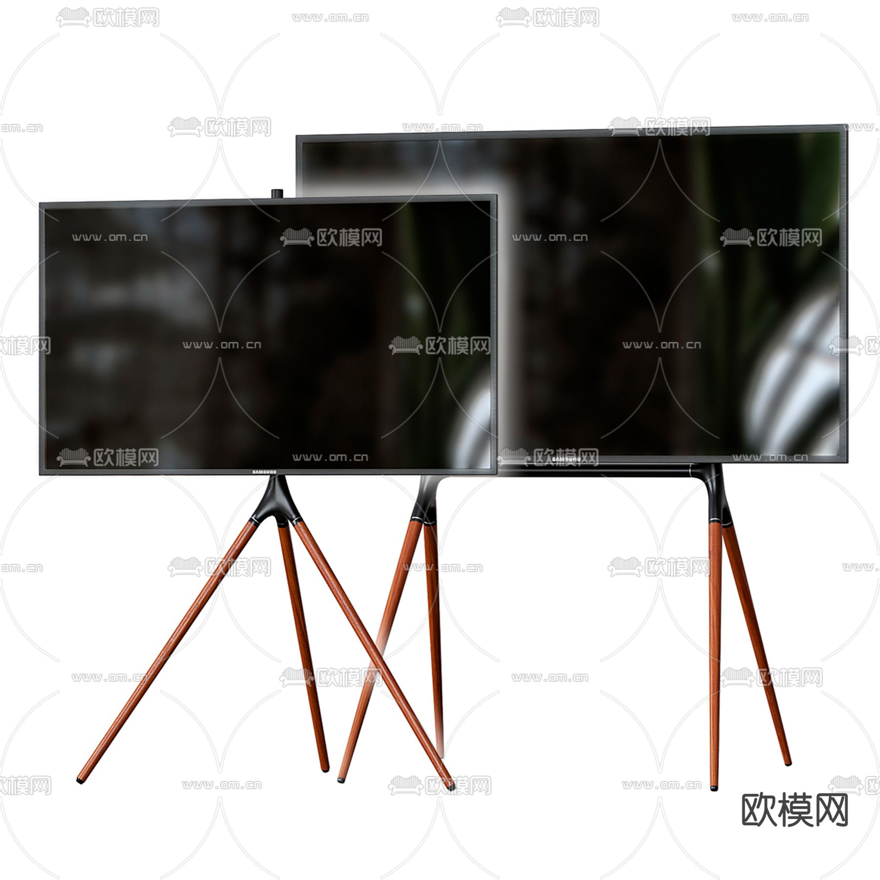 电视架3d模型下载（渲染图1）