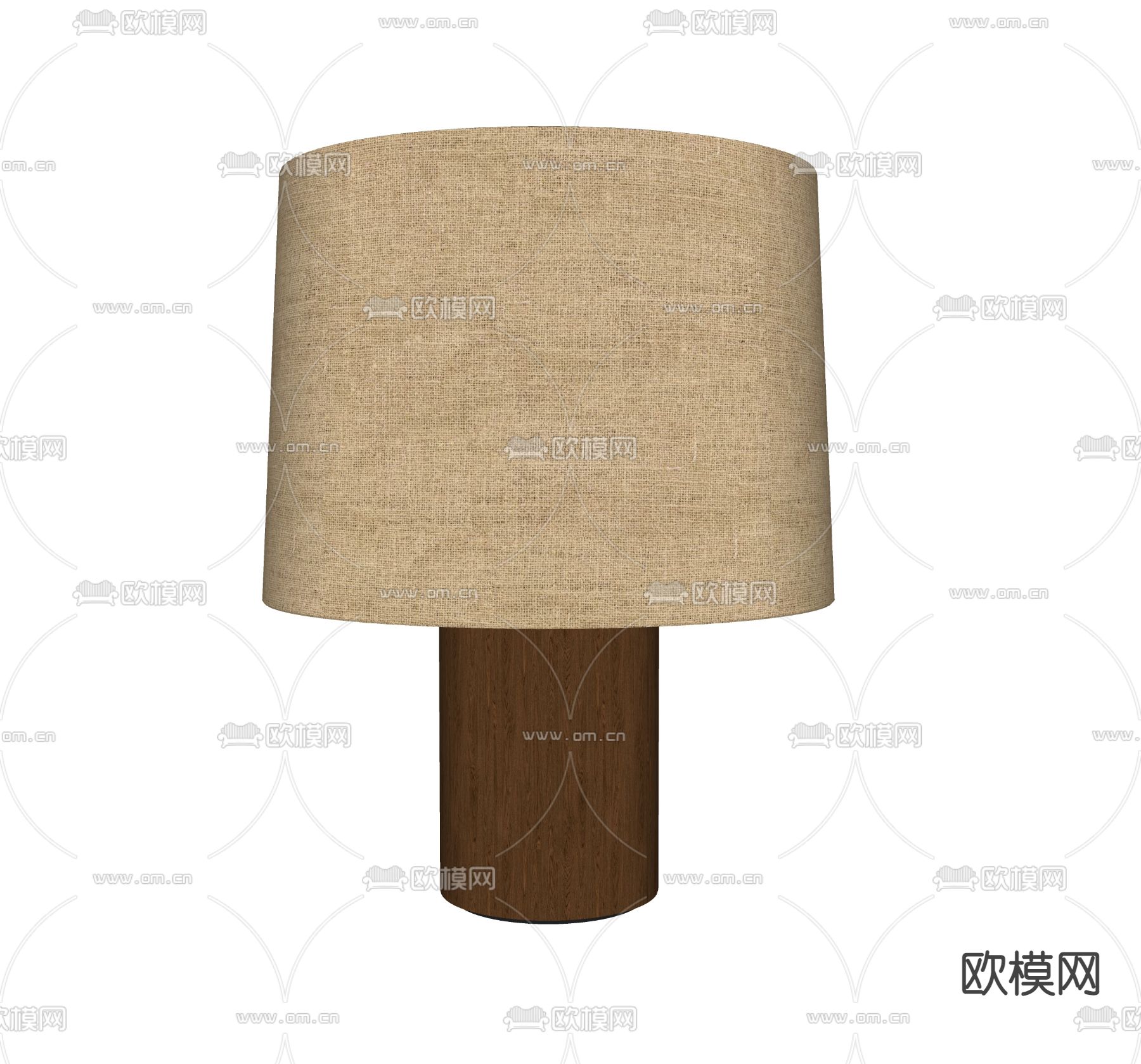 侘寂风台灯su模型下载（渲染图2）