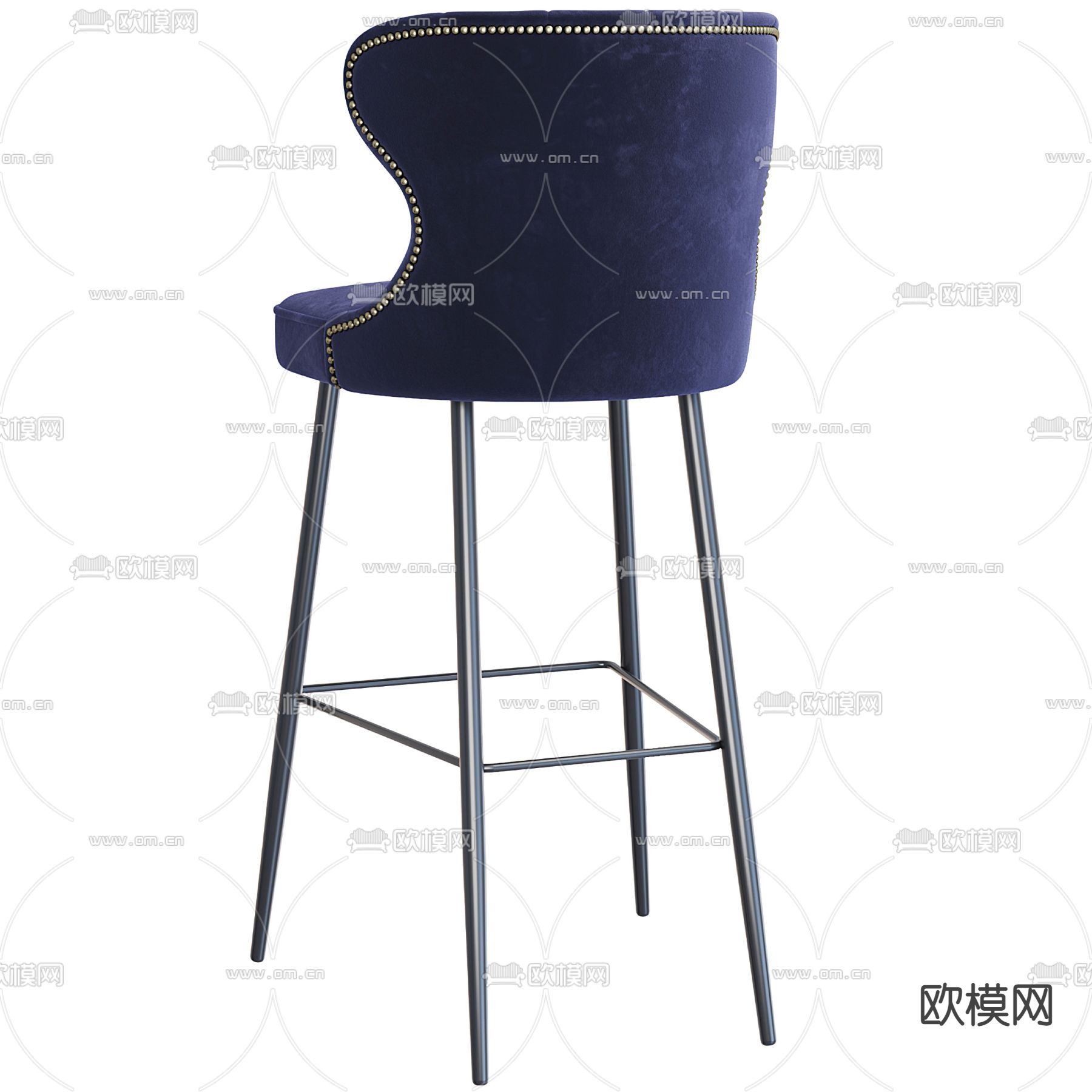 椅子 吧椅3d模型下载（渲染图4）