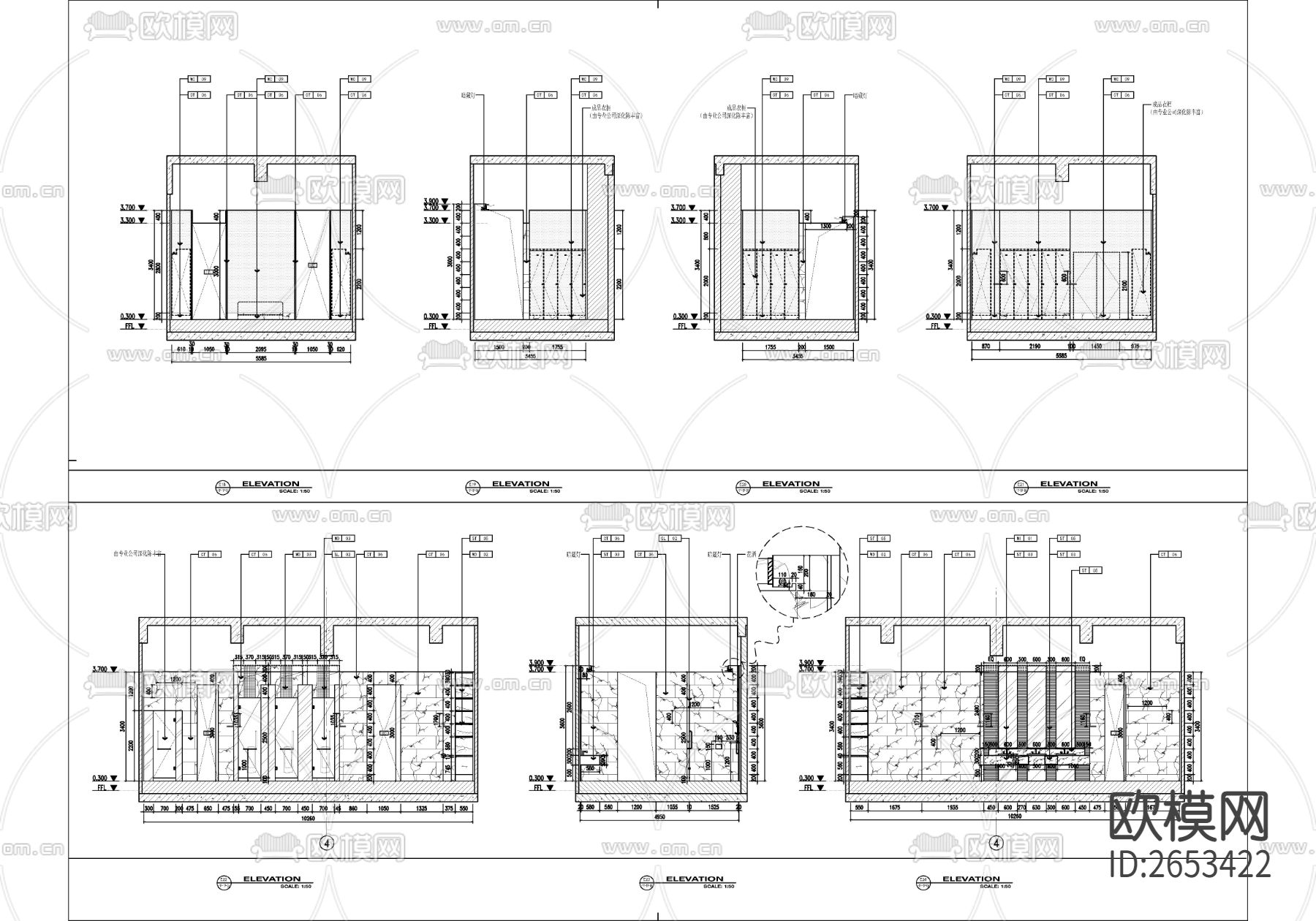 室内游泳池CAD施工图下载（渲染图6）