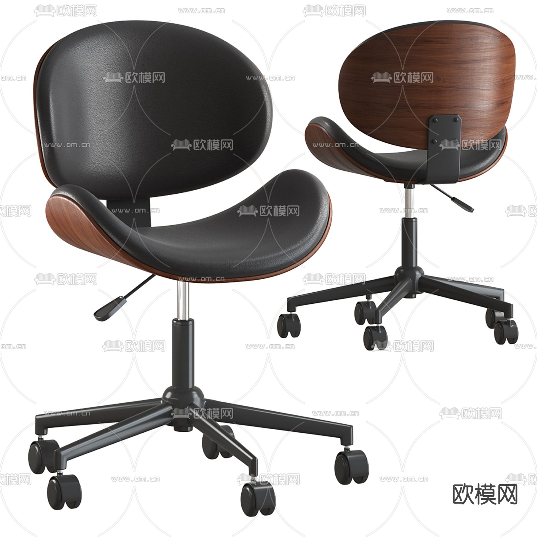 Minotti 办公椅su模型下载（渲染图1）