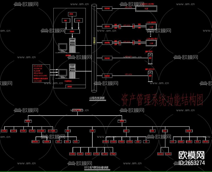弱电CAD施工图下载(渲染图10)