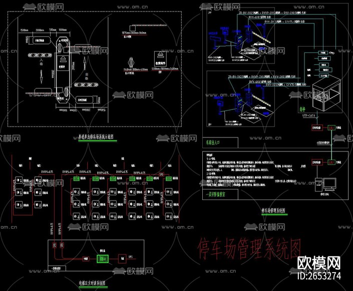 弱电CAD施工图下载(渲染图6)