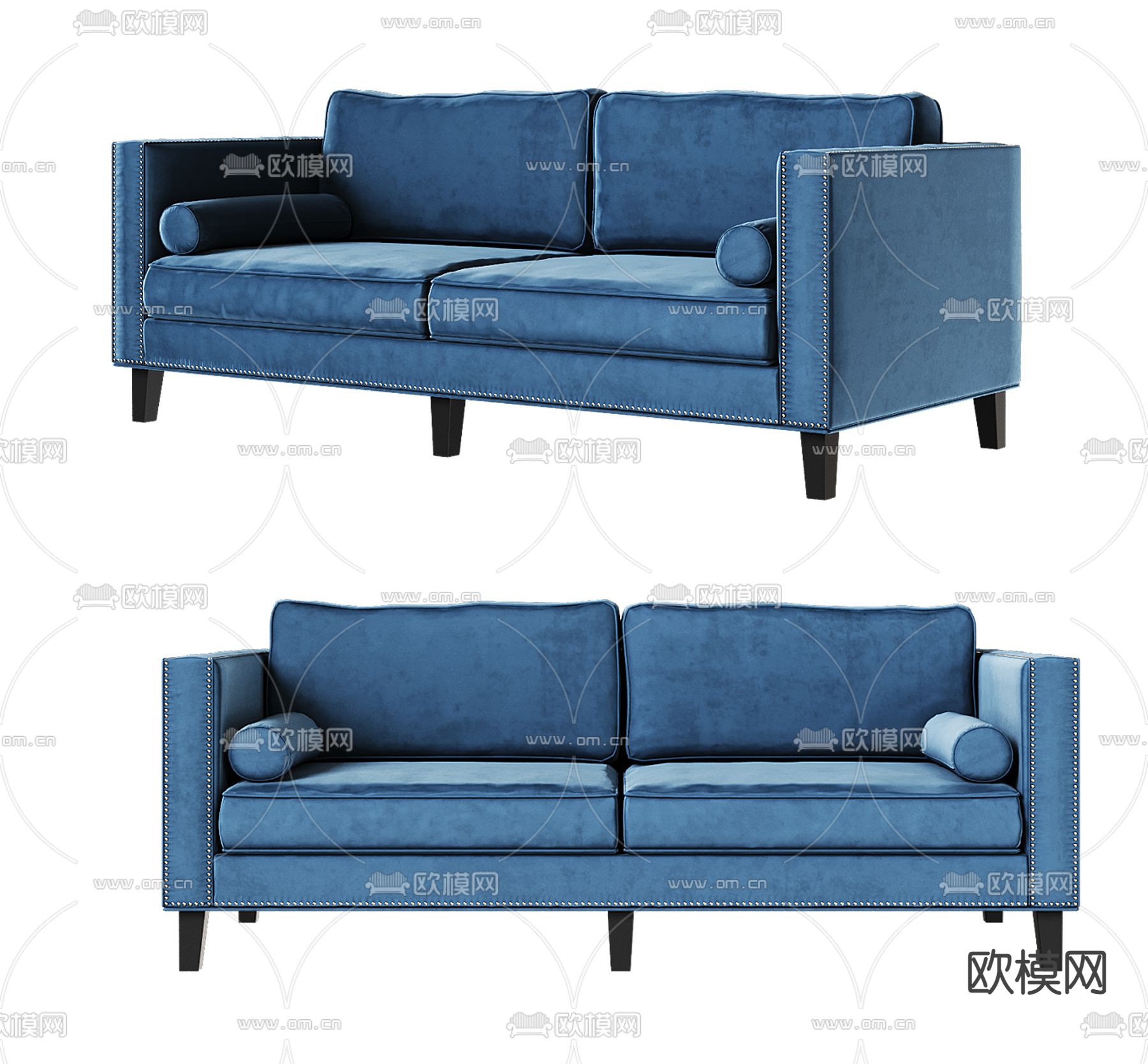 双人沙发 软体沙发3d模型下载