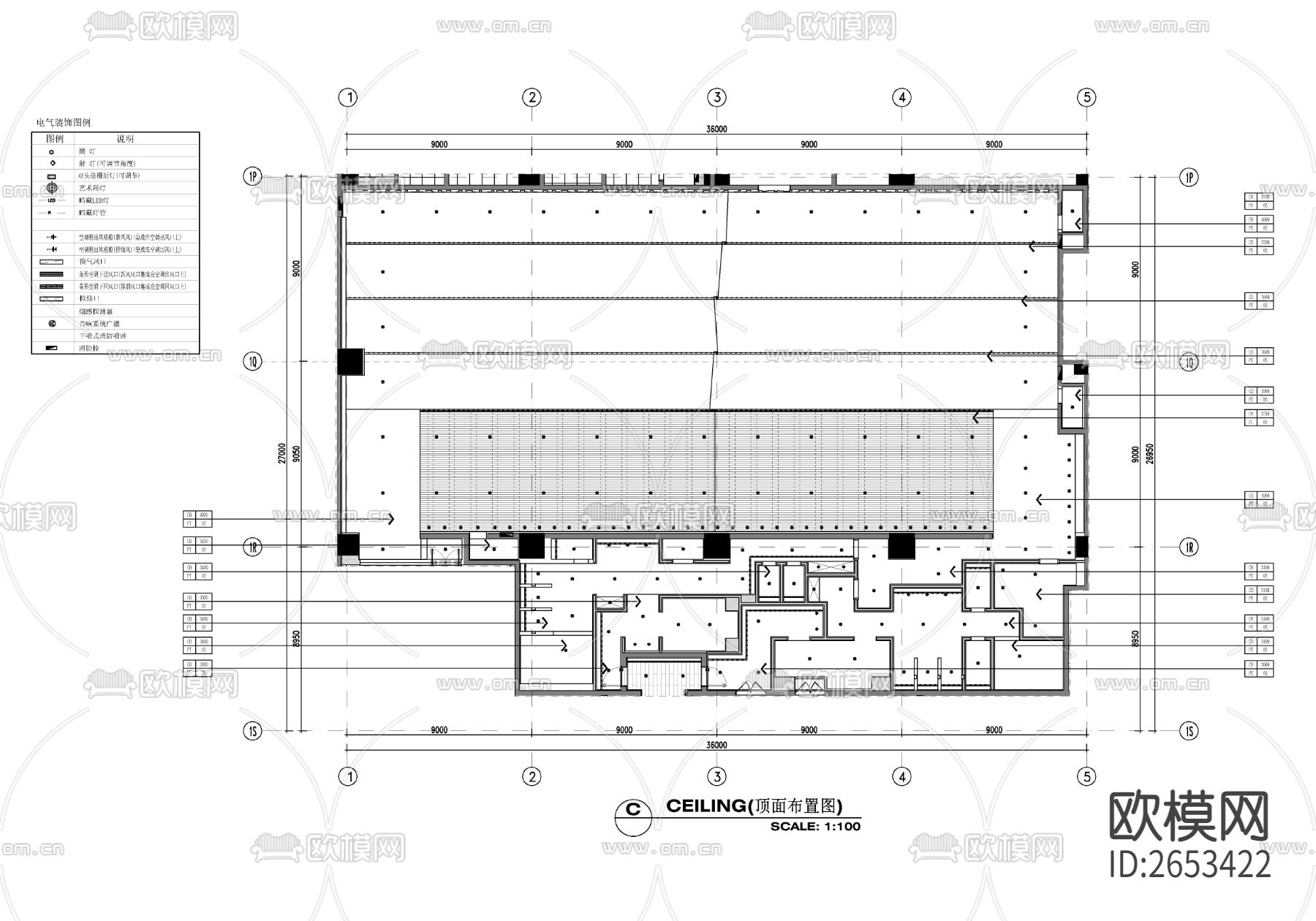 室内游泳池CAD施工图下载（渲染图4）