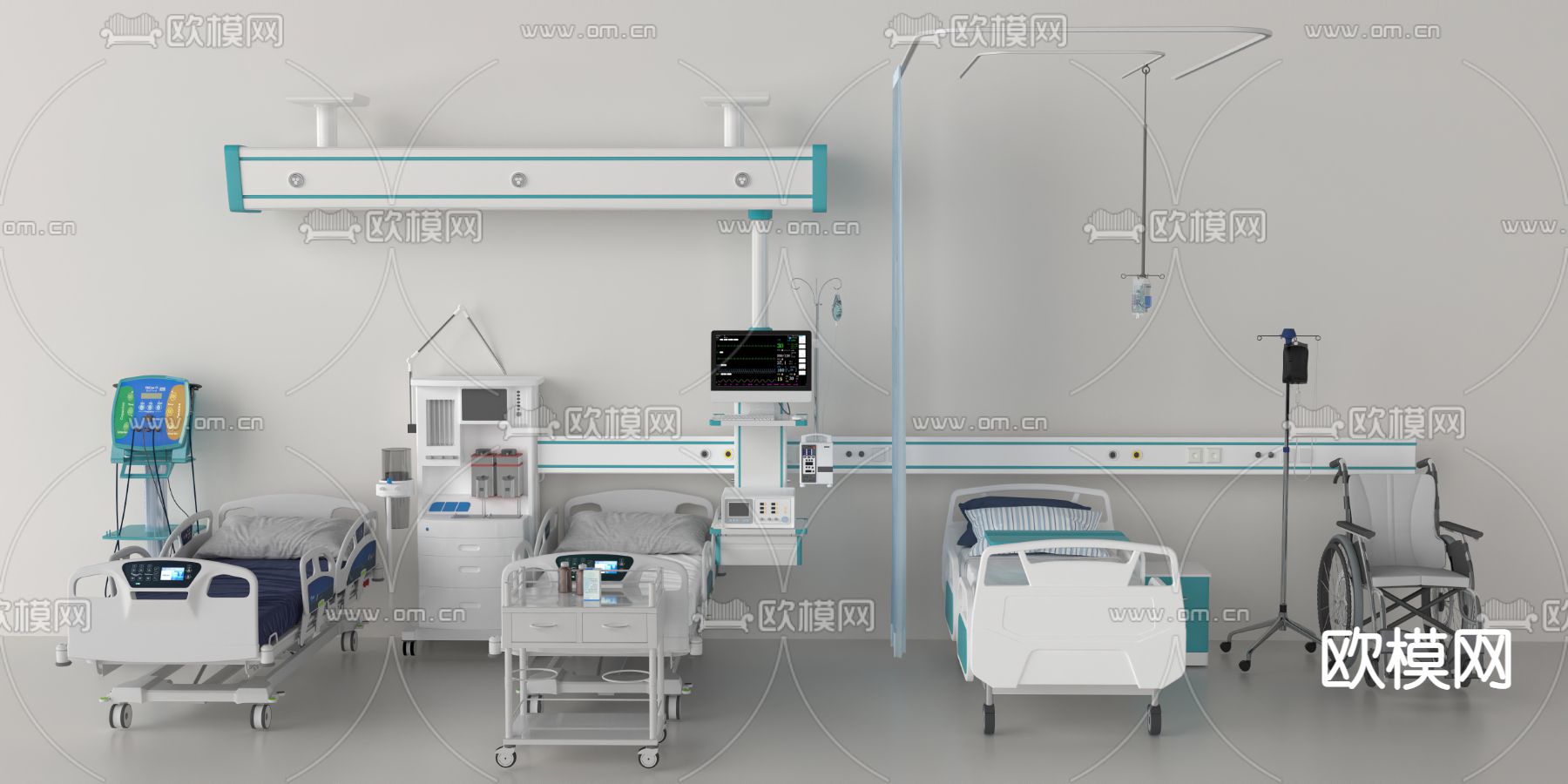 病房 医疗器械3d模型下载
