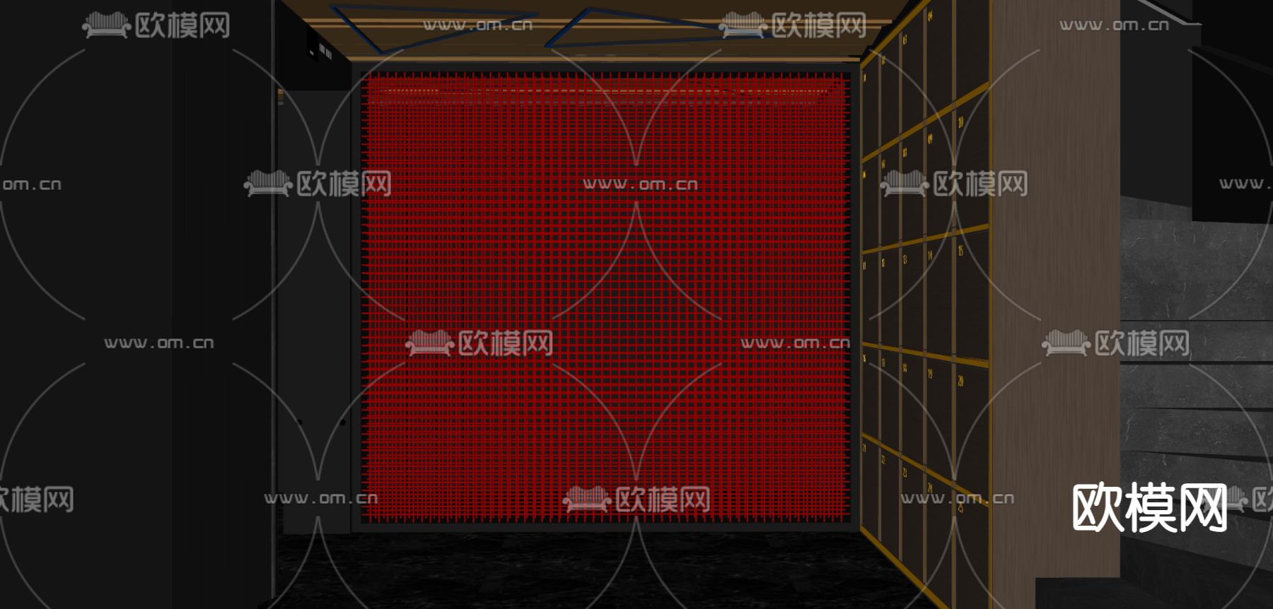 酒吧  KTV走廊过道su模型下载（渲染图2）