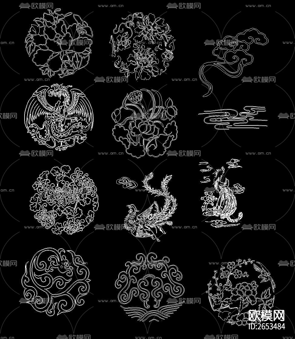 龙凤CAD图库下载（渲染图9）