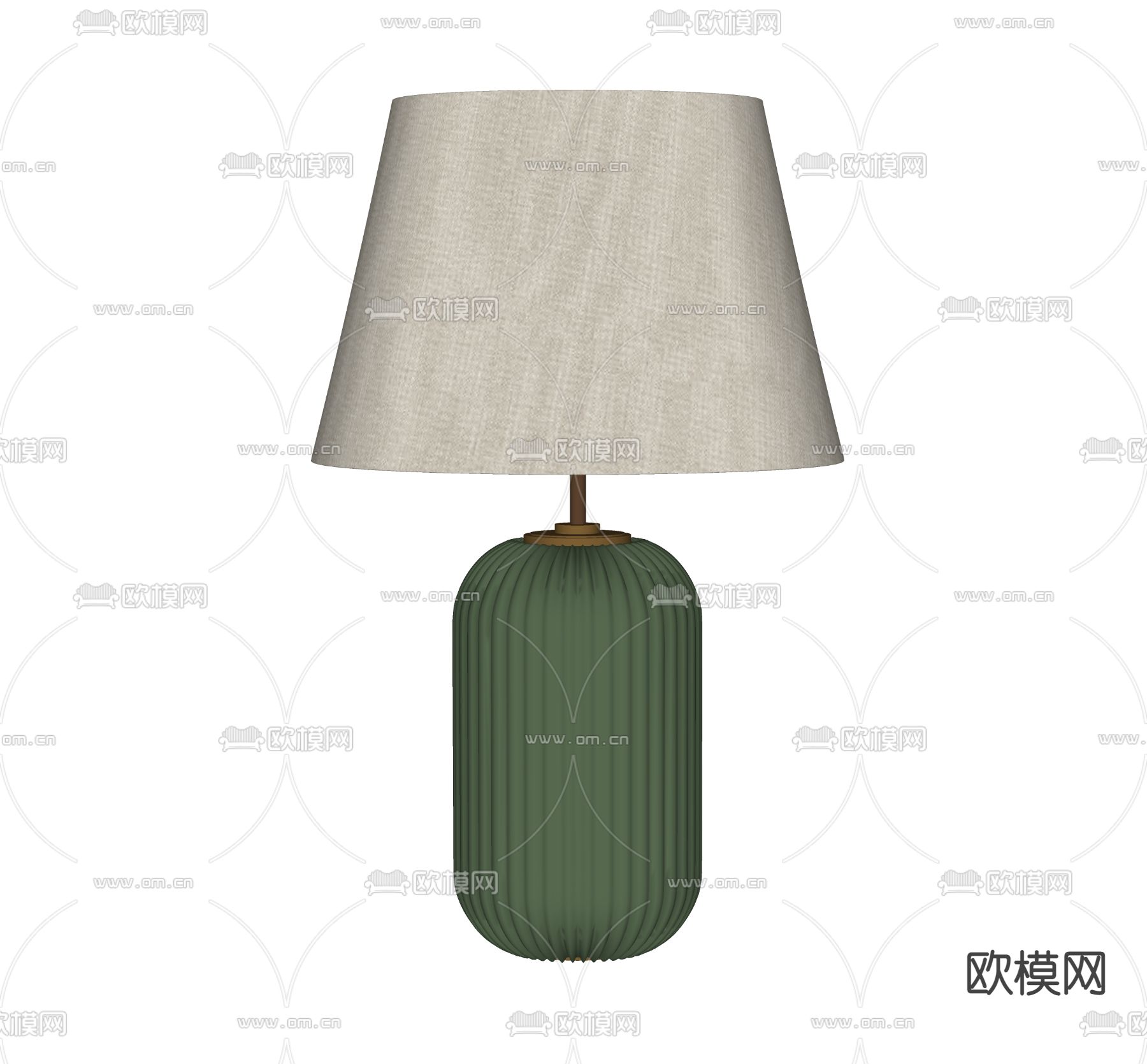 轻奢台灯su模型下载（渲染图2）