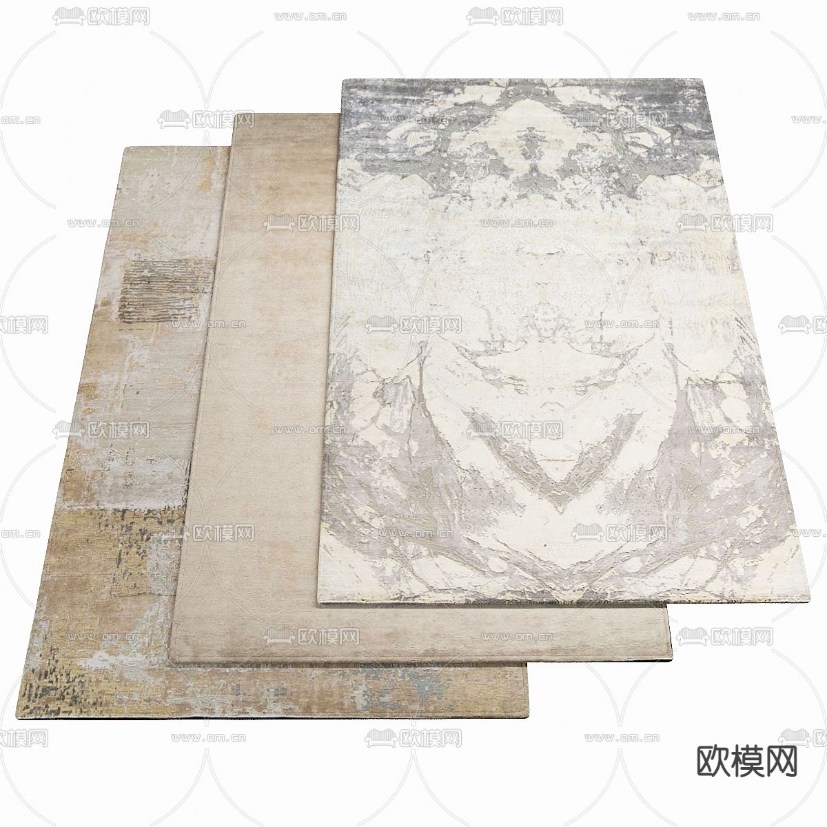 现代地毯su模型下载（渲染图1）