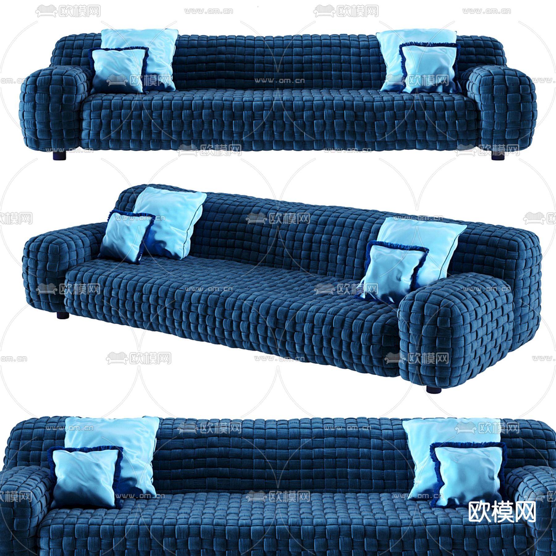 Turri 多人沙发3d模型下载（渲染图1）
