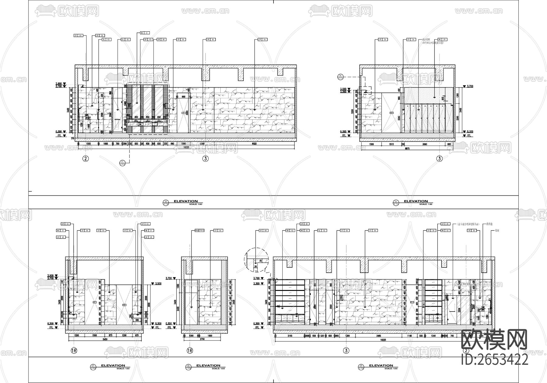 室内游泳池CAD施工图下载（渲染图8）