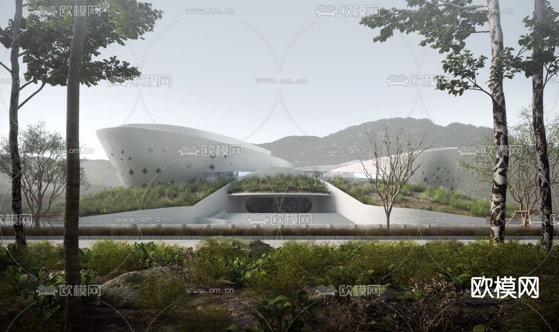 商业楼 建筑外观3d模型下载