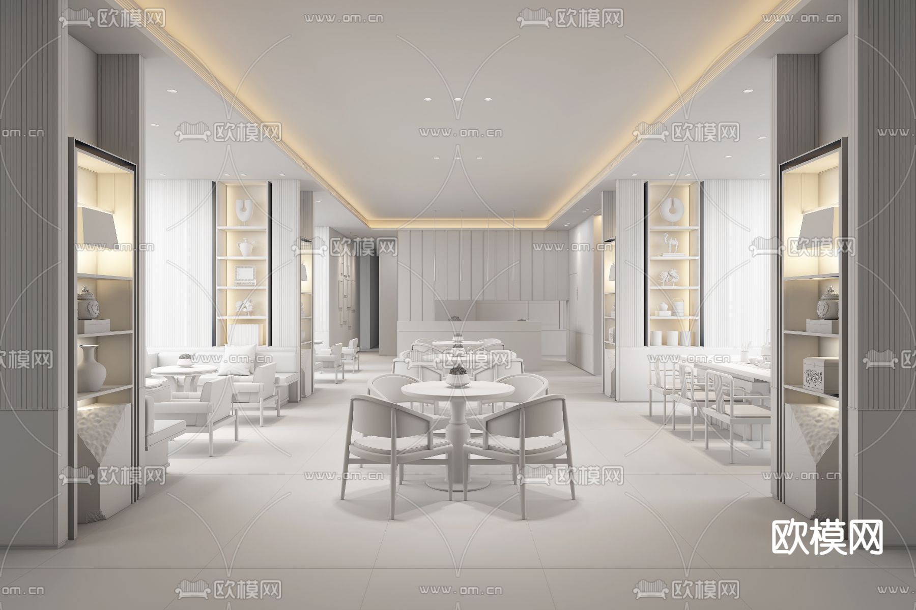 道胜设计 保利天汇天御售楼处3d模型下载（渲染图2）