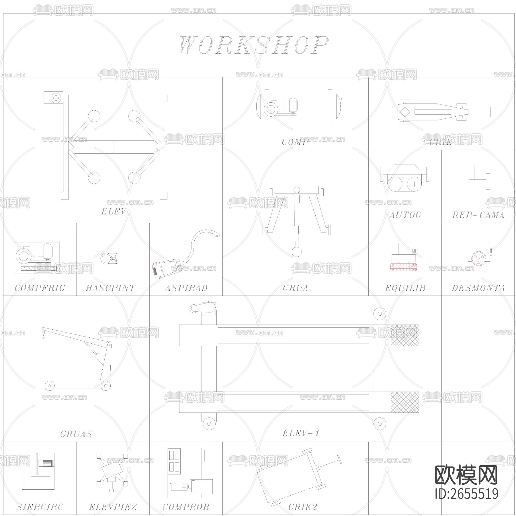 工具cad图库下载（渲染图4）