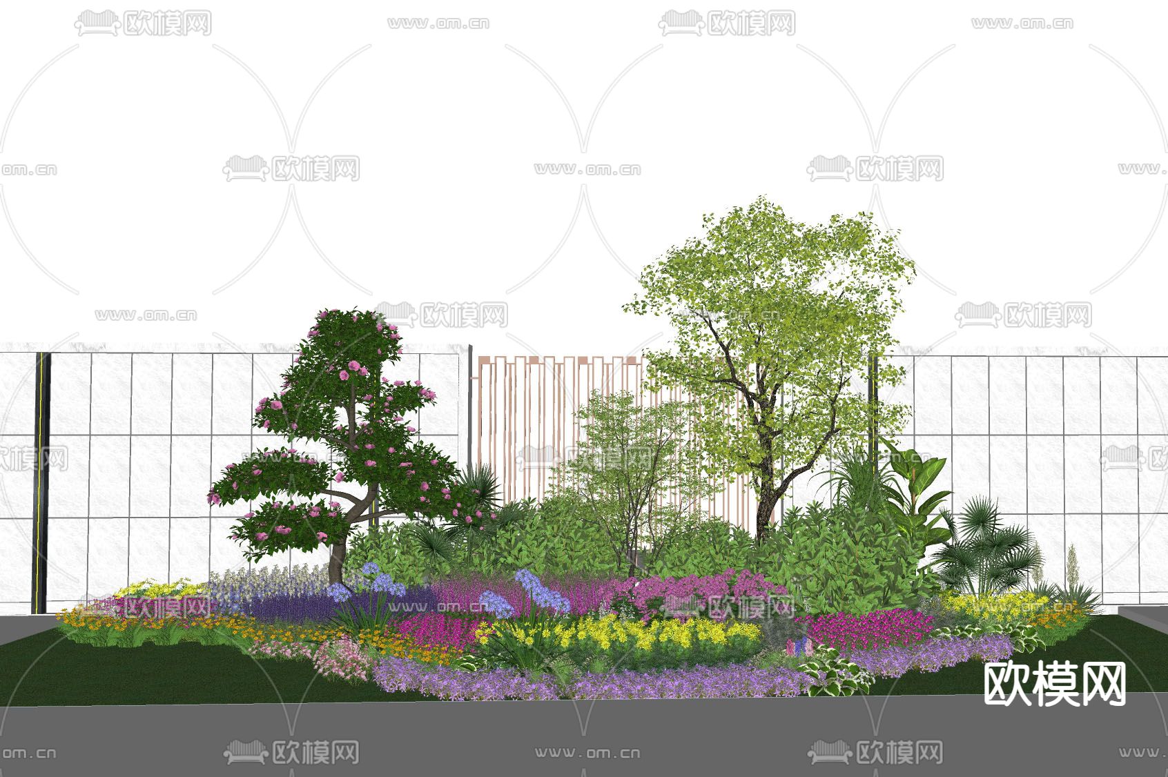 花坛 灌木丛su模型