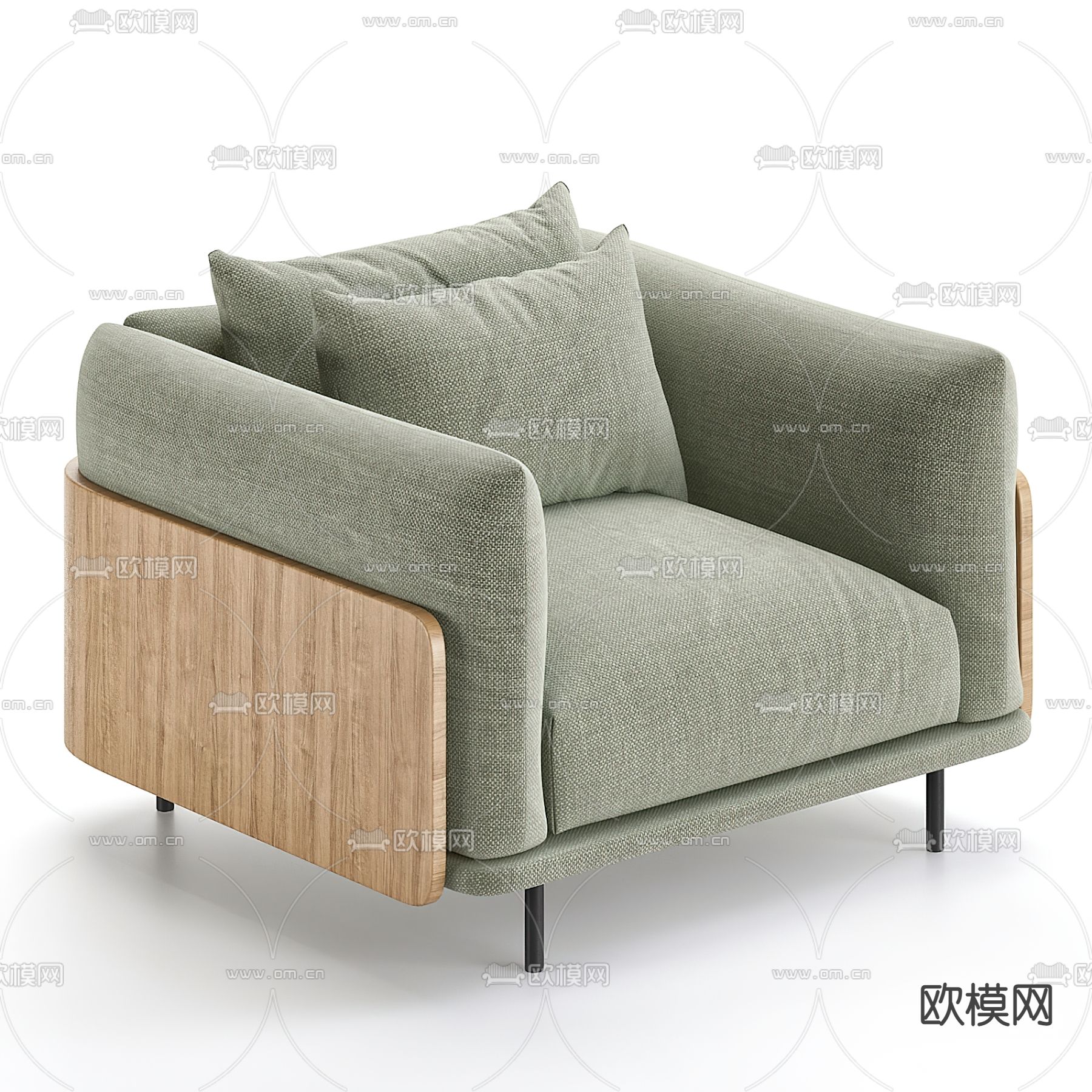 minotti 休闲沙发3d模型下载（渲染图1）