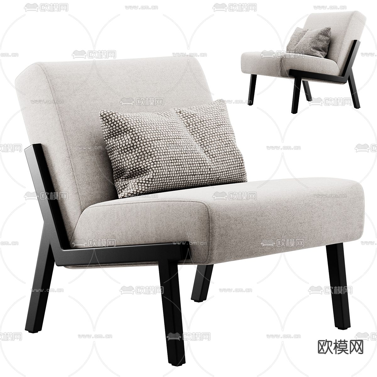 Pertica 休闲椅3d模型下载（渲染图2）