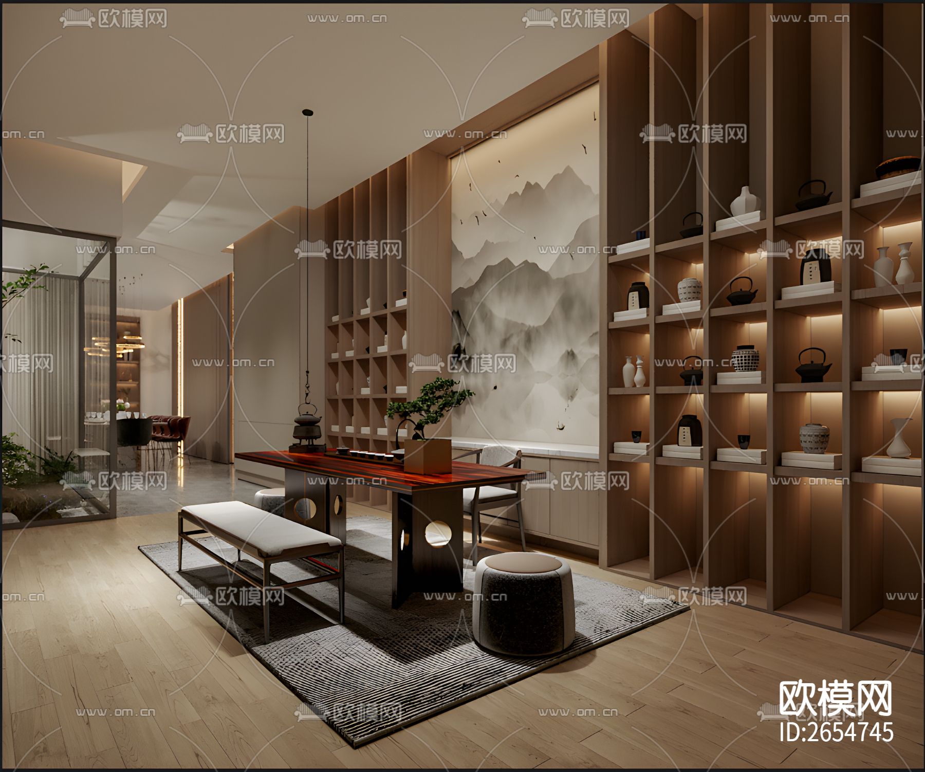 家具展厅CAD施工图下载（渲染图3）