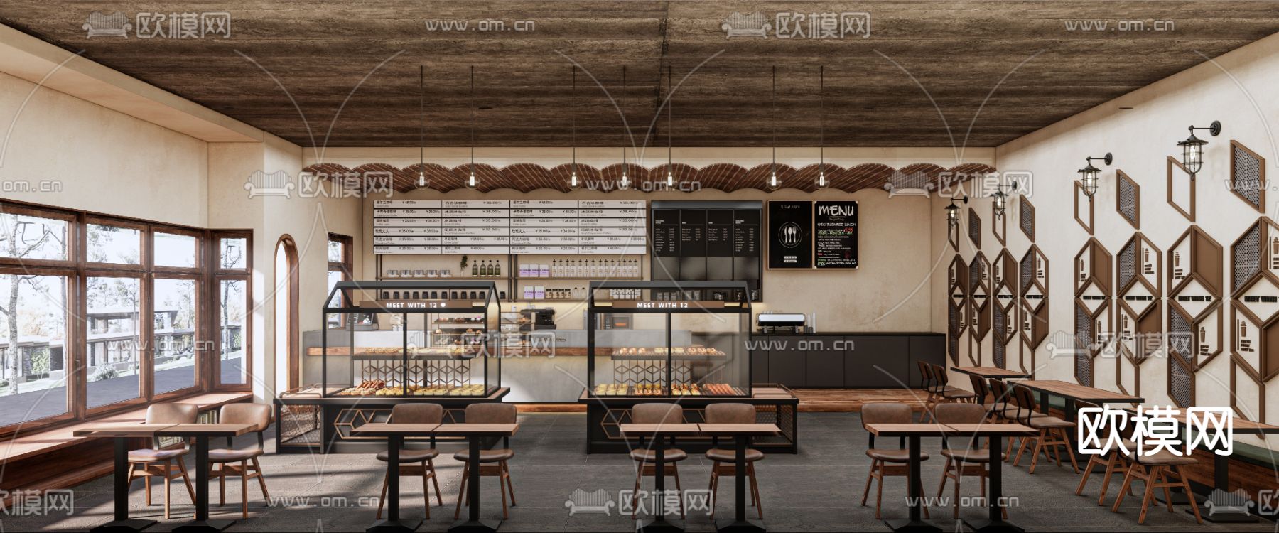 诧寂面包店su模型下载（渲染图1）