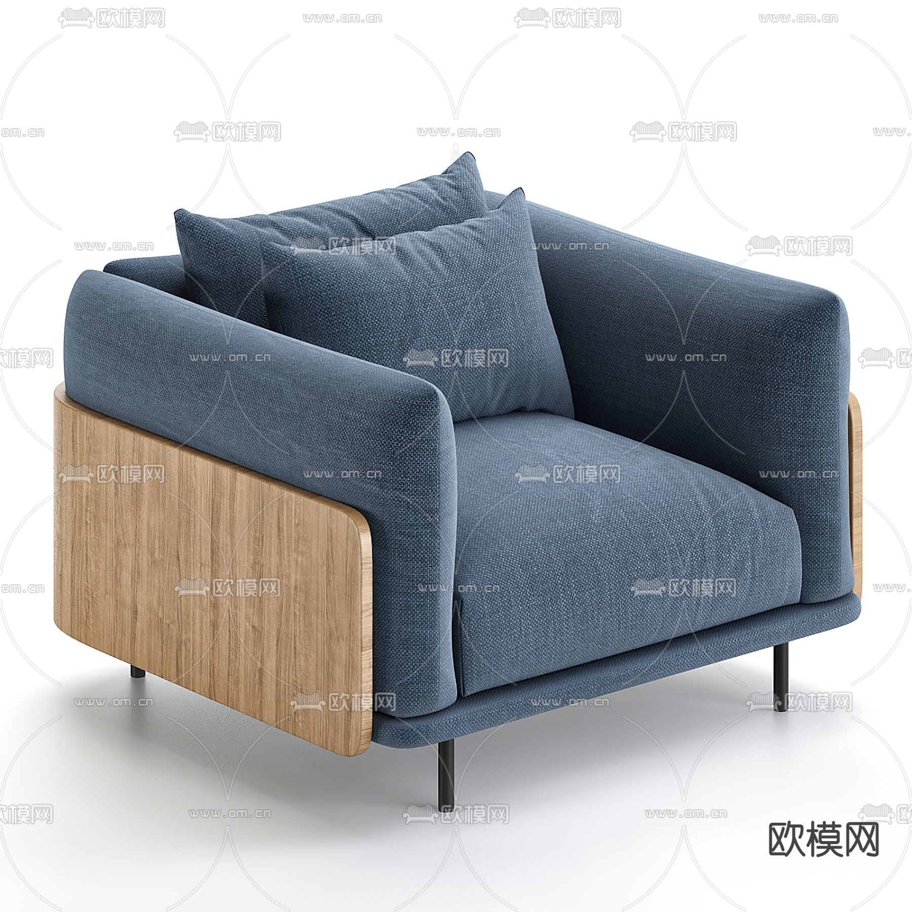minotti 休闲沙发3d模型下载（渲染图2）