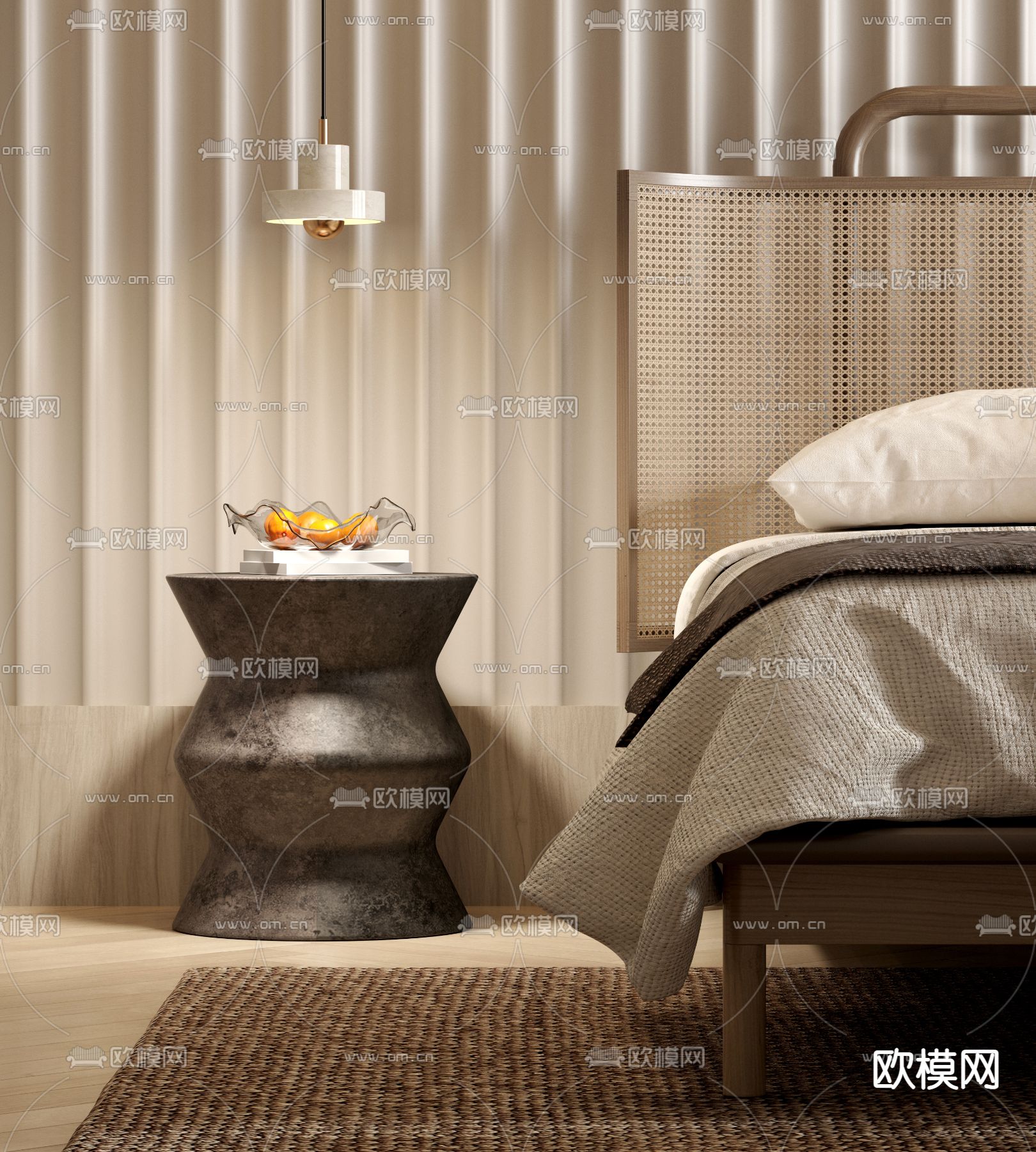 边几 角几su模型下载（渲染图1）