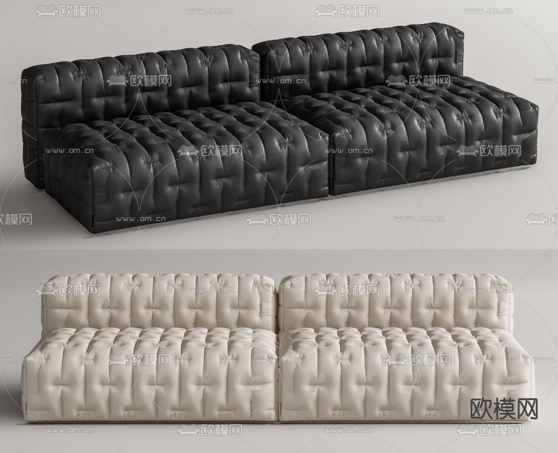 Minotti 双人沙发su模型