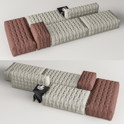  Minotti 多人沙发su模型 