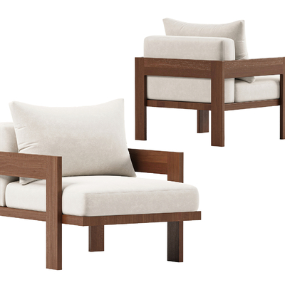 现代休闲椅 扶手椅su模型