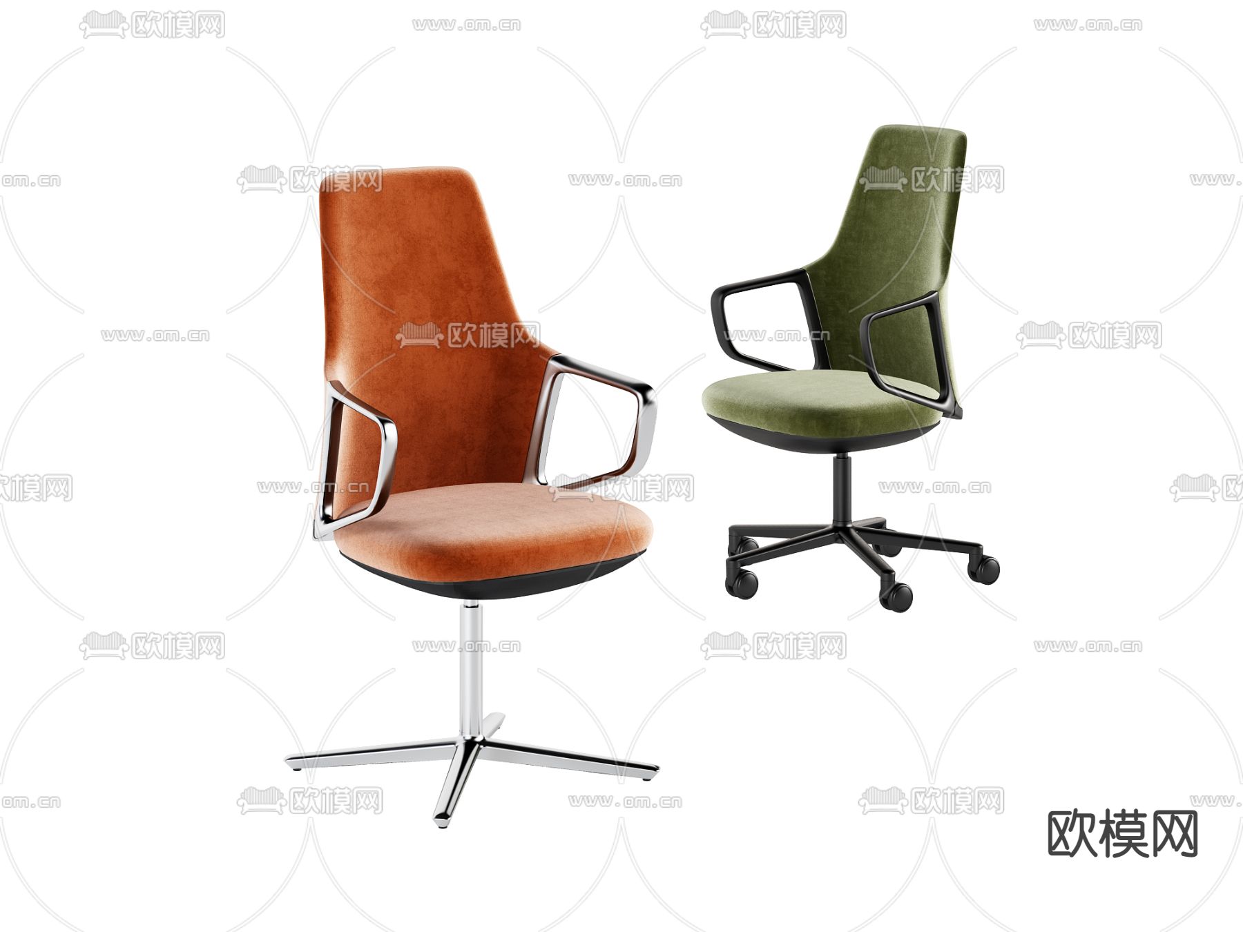办公椅 职员椅3d模型下载