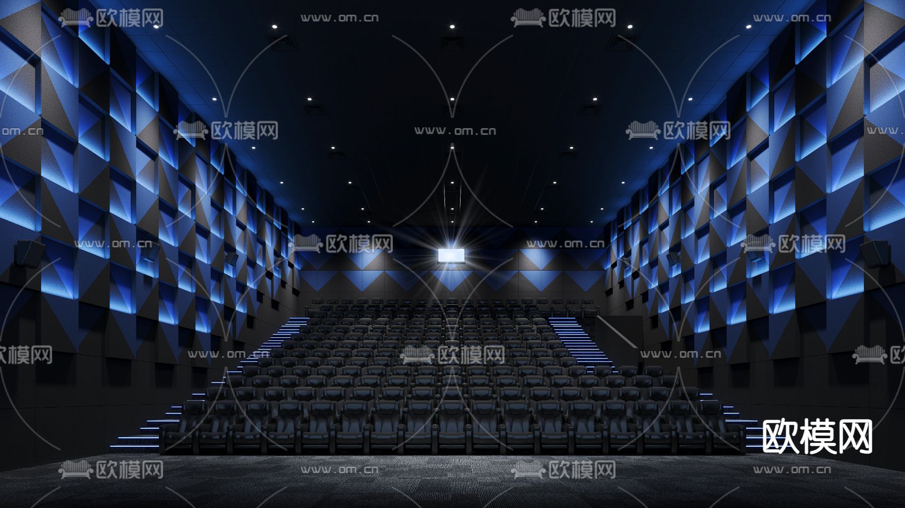 电影院3d模型下载