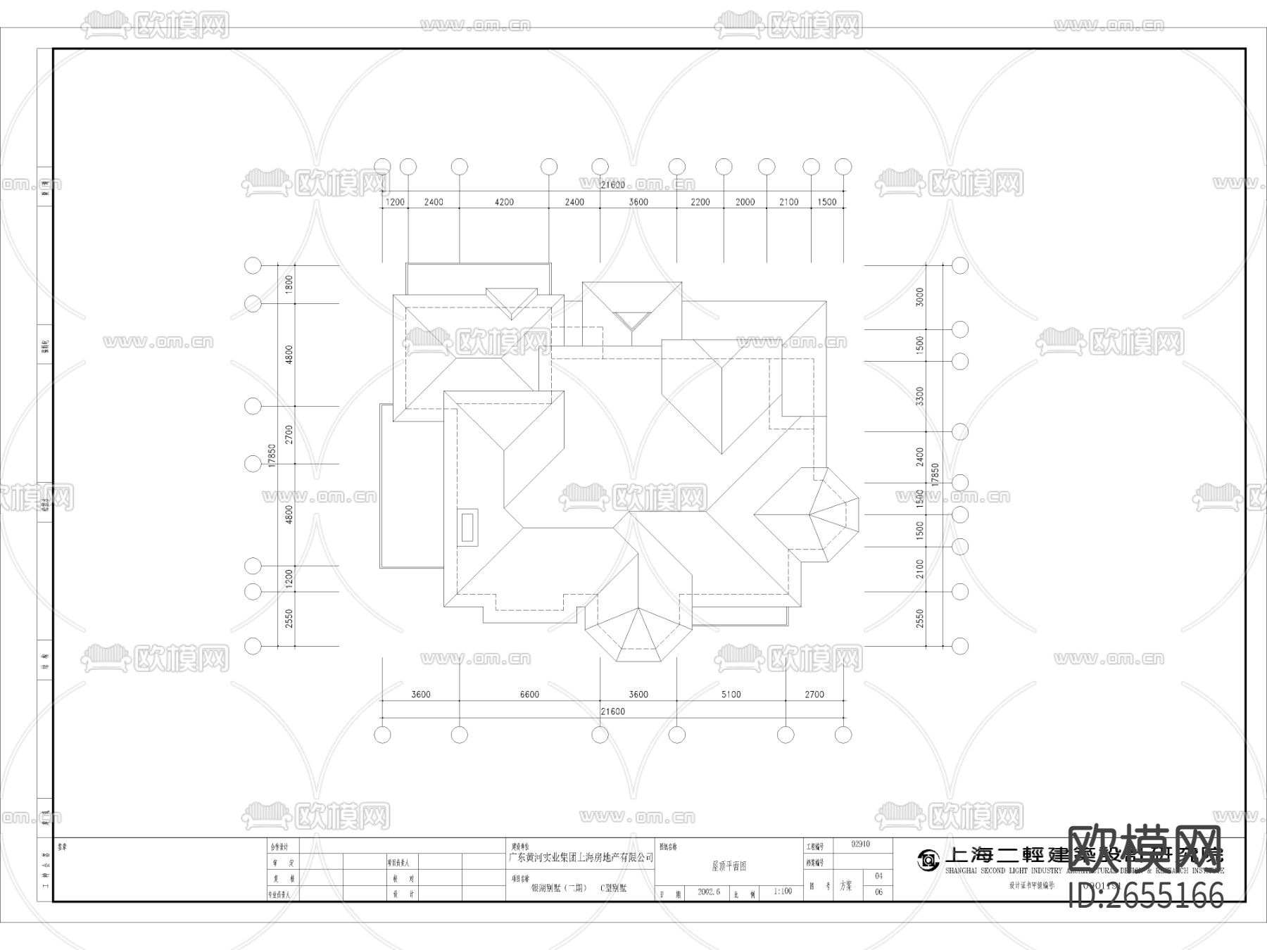 独栋别墅建筑设计cad施工图下载（渲染图2）