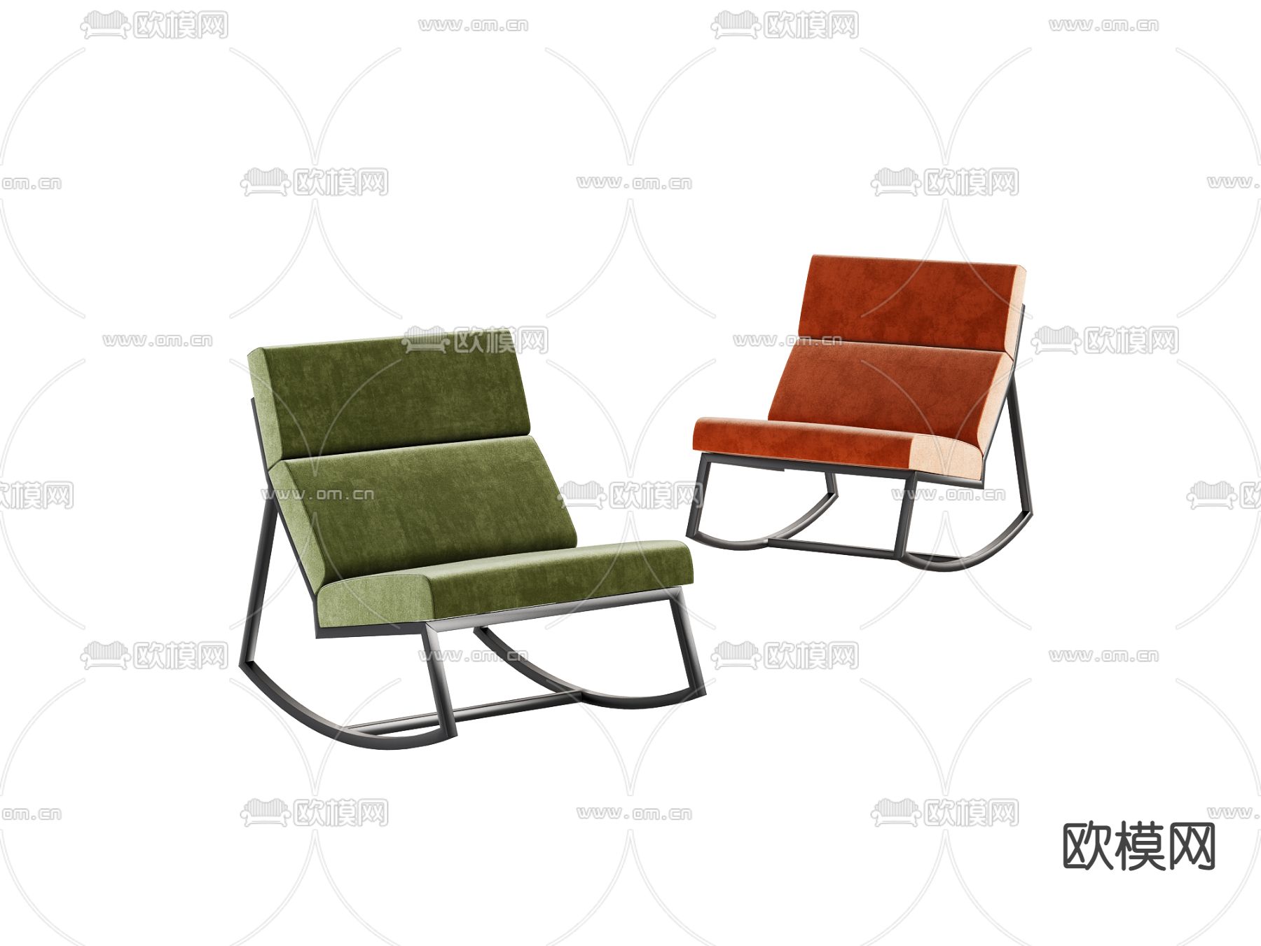 摇椅 躺椅3d模型下载
