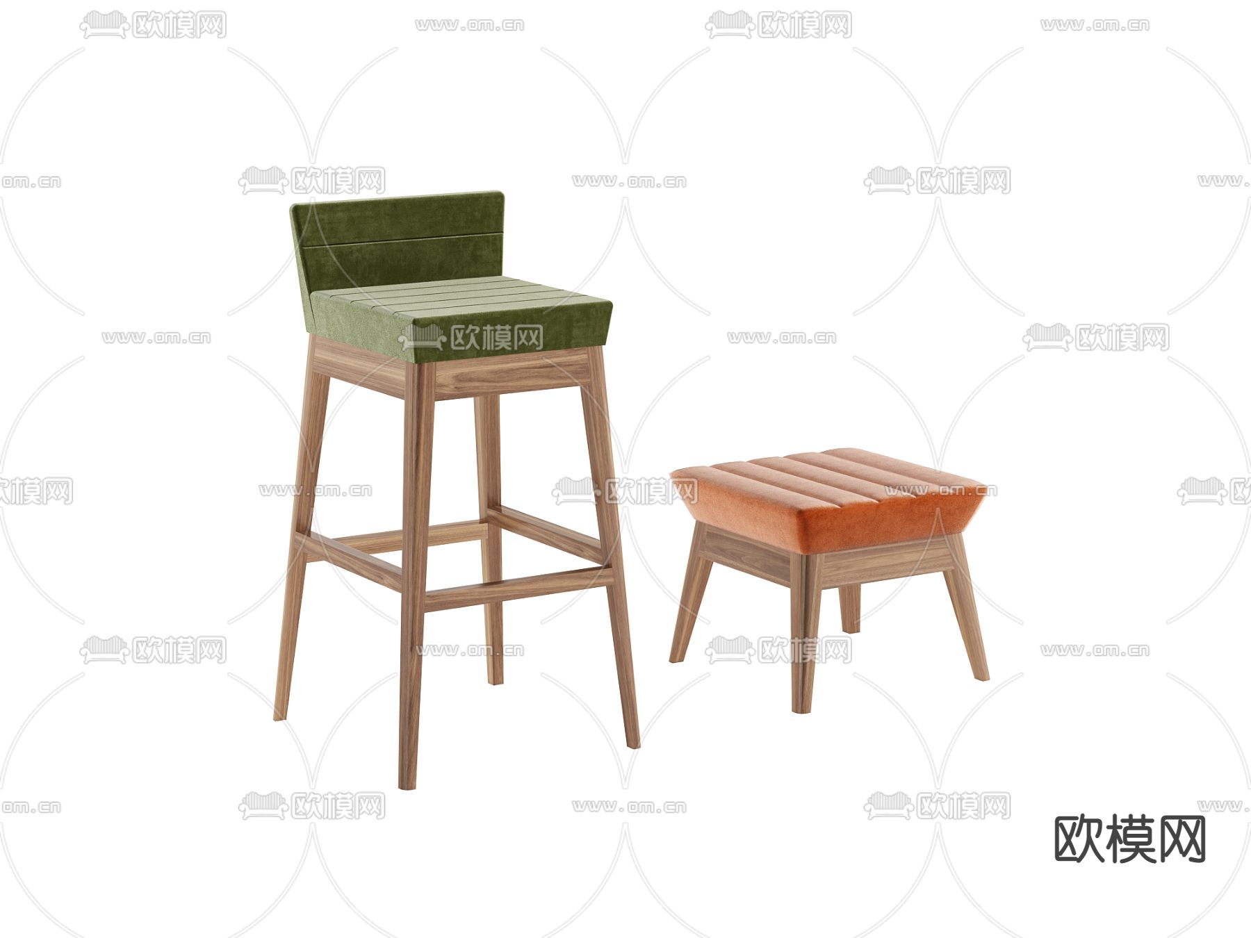 吧椅 吧凳 矮凳 凳子3d模型下载