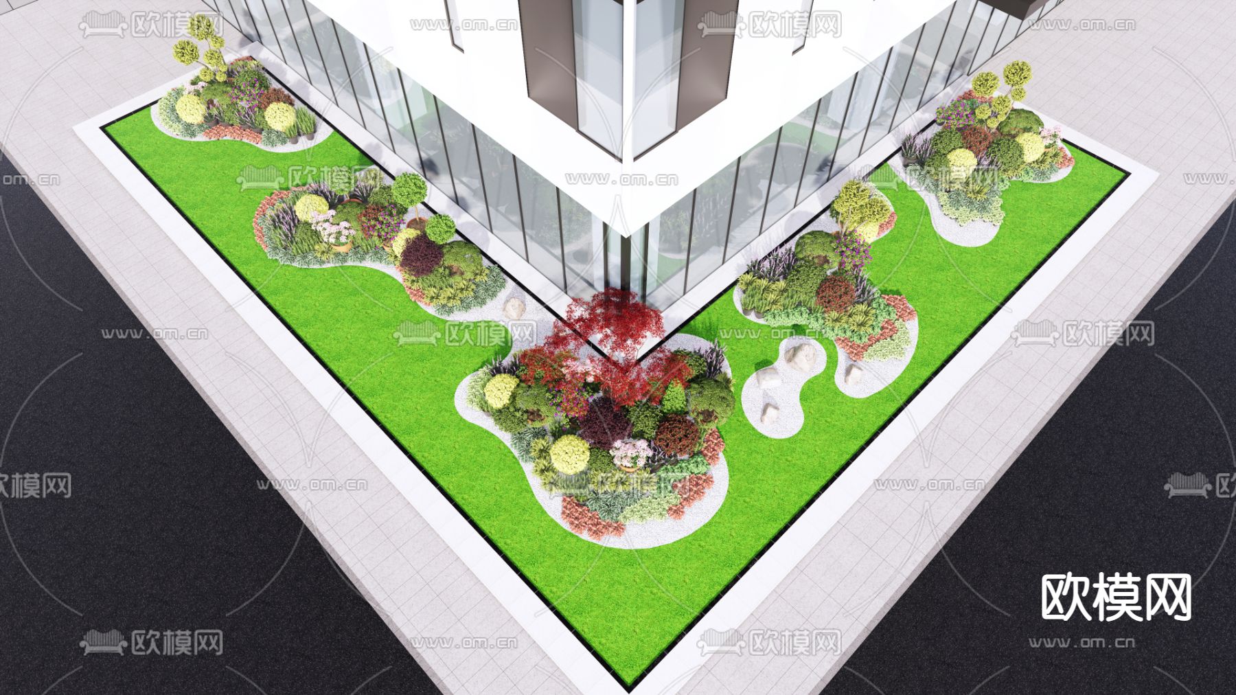 矾根 绣球花su模型下载（渲染图3）