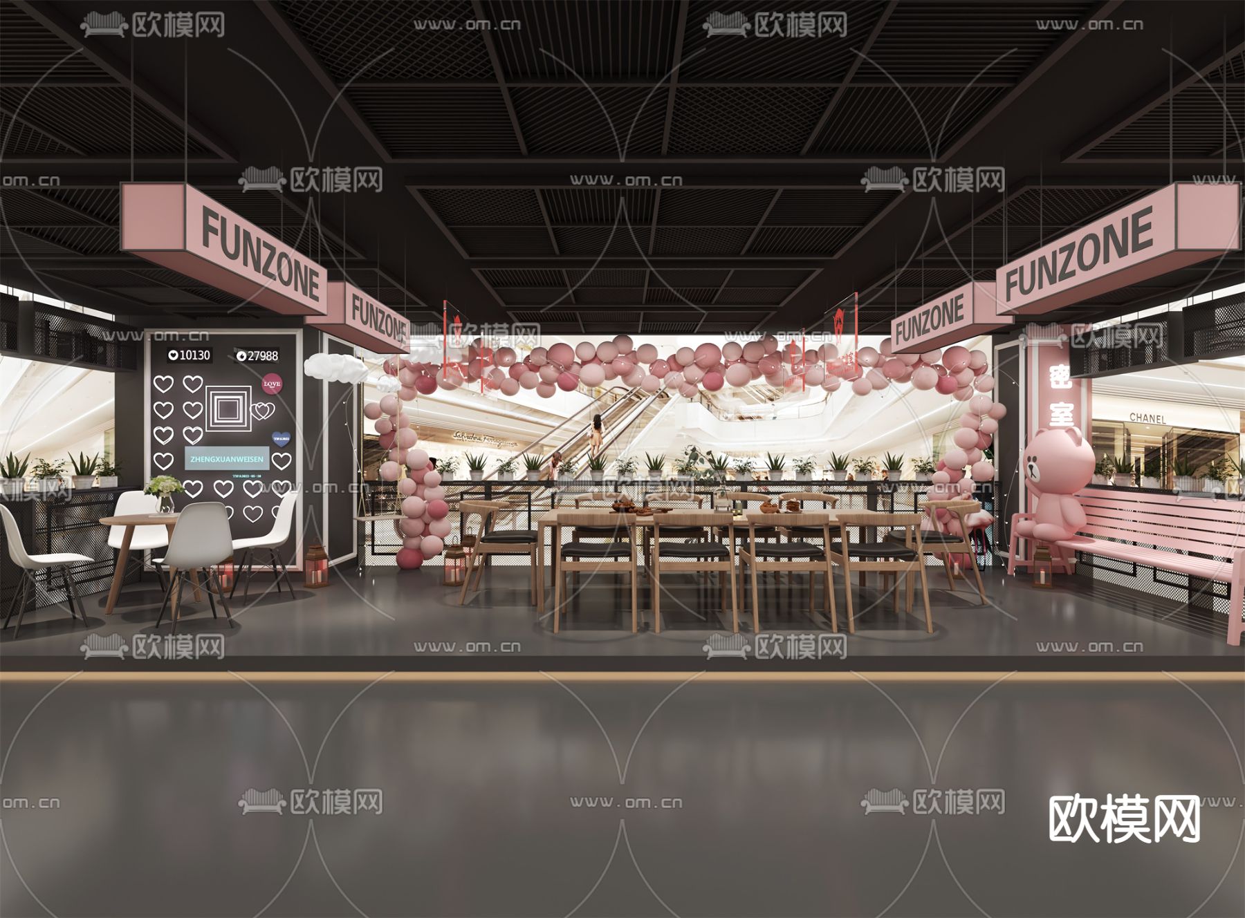 密室逃脱大厅3d模型下载（渲染图1）