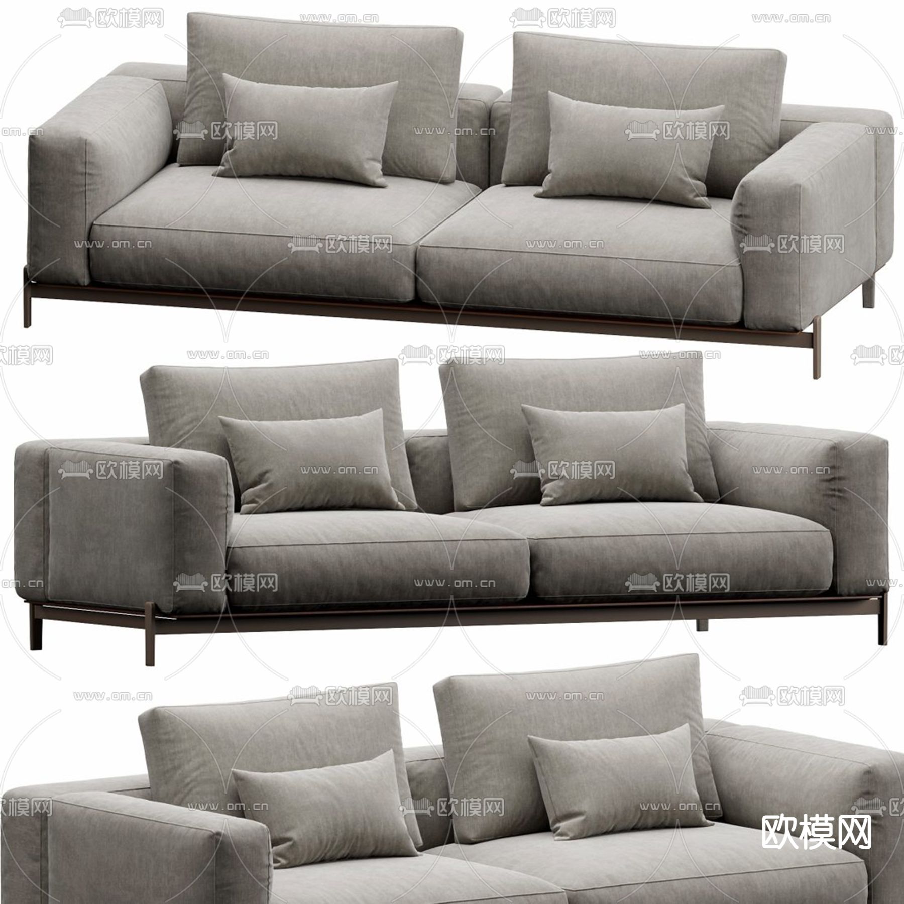 Poliform 双人沙发3d模型下载（渲染图4）